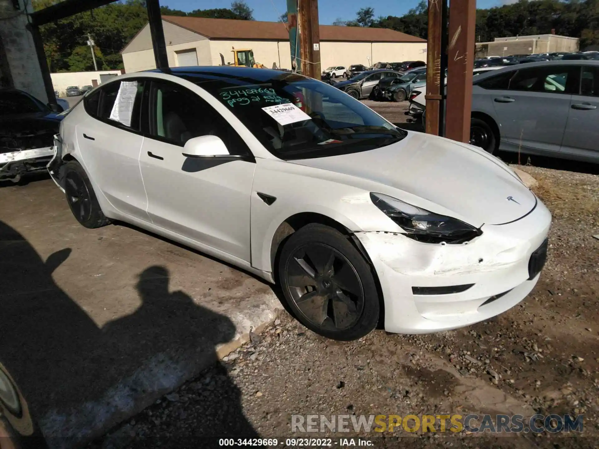 1 Photograph of a damaged car 5YJ3E1EA9MF021278 TESLA MODEL 3 2021