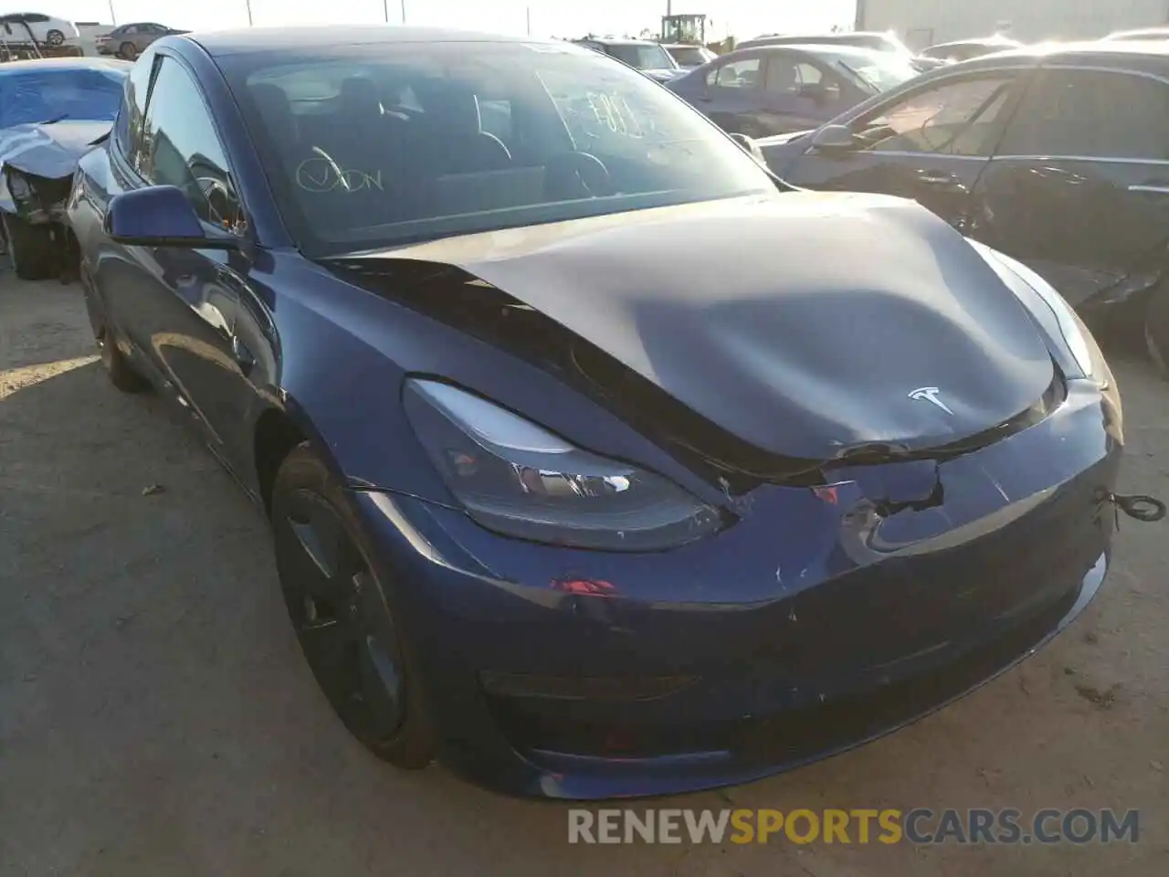 1 Фотография поврежденного автомобиля 5YJ3E1EA9MF027372 TESLA MODEL 3 2021