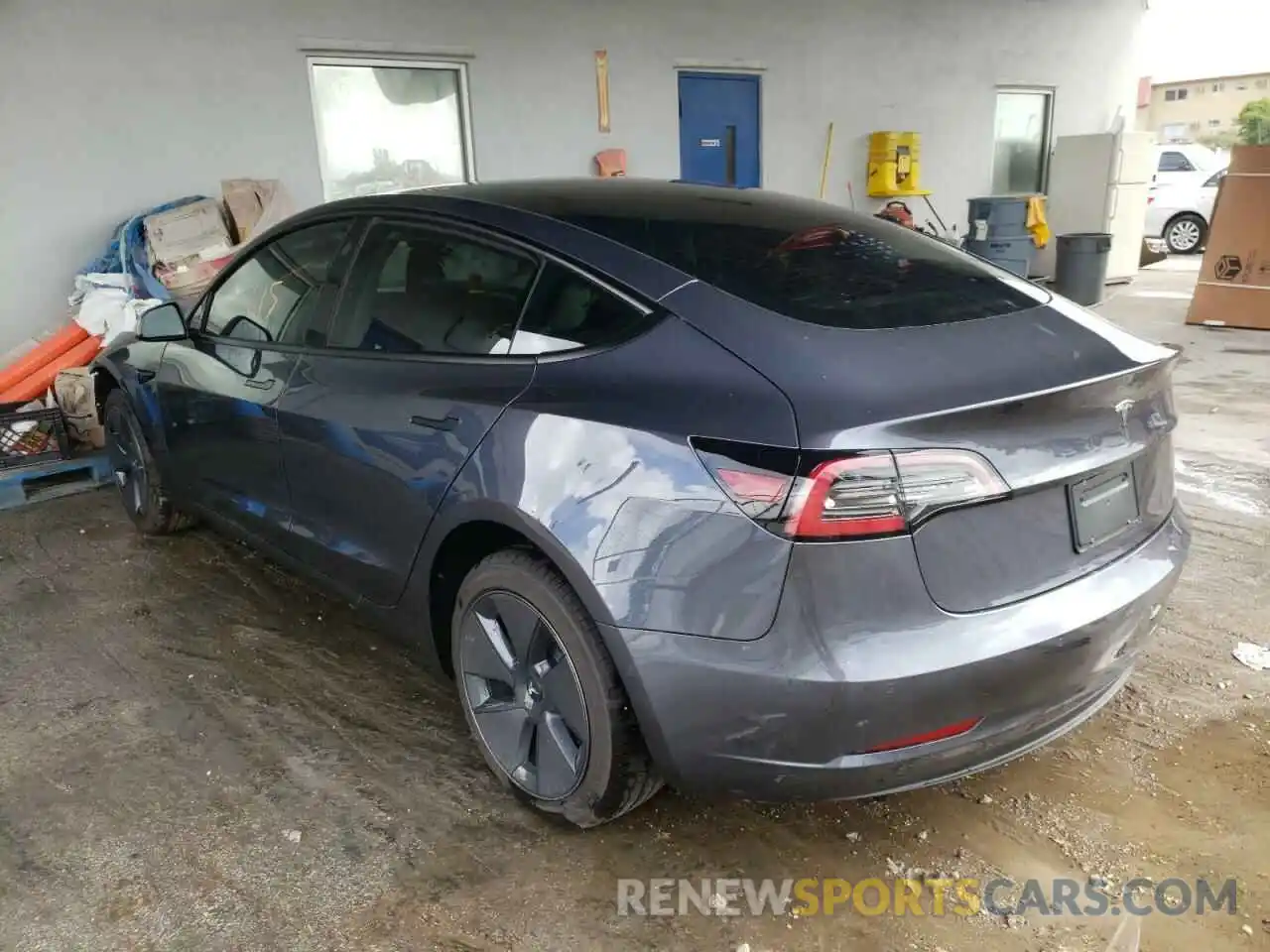 3 Photograph of a damaged car 5YJ3E1EA9MF047492 TESLA MODEL 3 2021