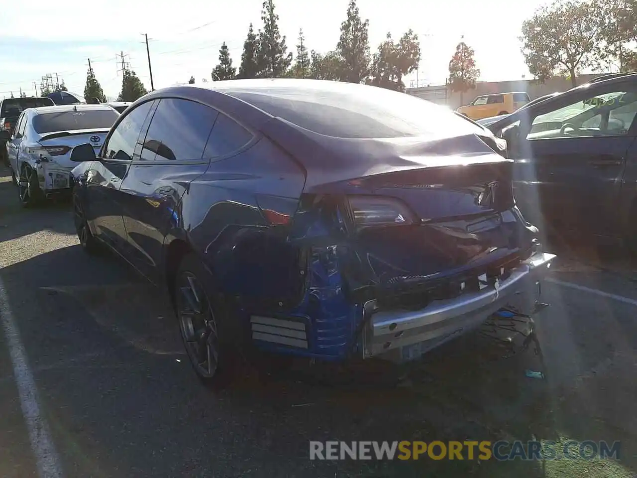 3 Photograph of a damaged car 5YJ3E1EA9MF051137 TESLA MODEL 3 2021