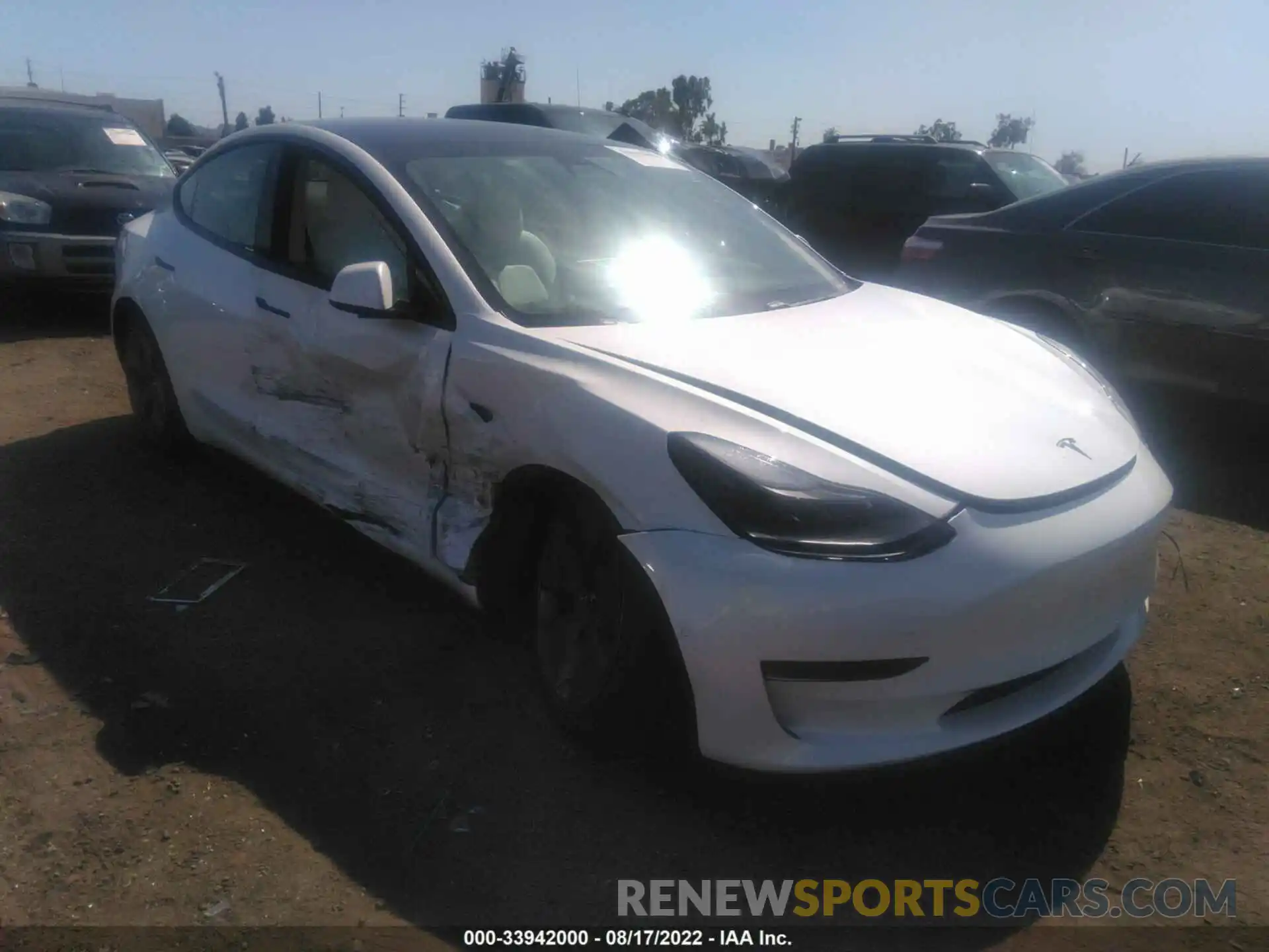 1 Photograph of a damaged car 5YJ3E1EA9MF054331 TESLA MODEL 3 2021