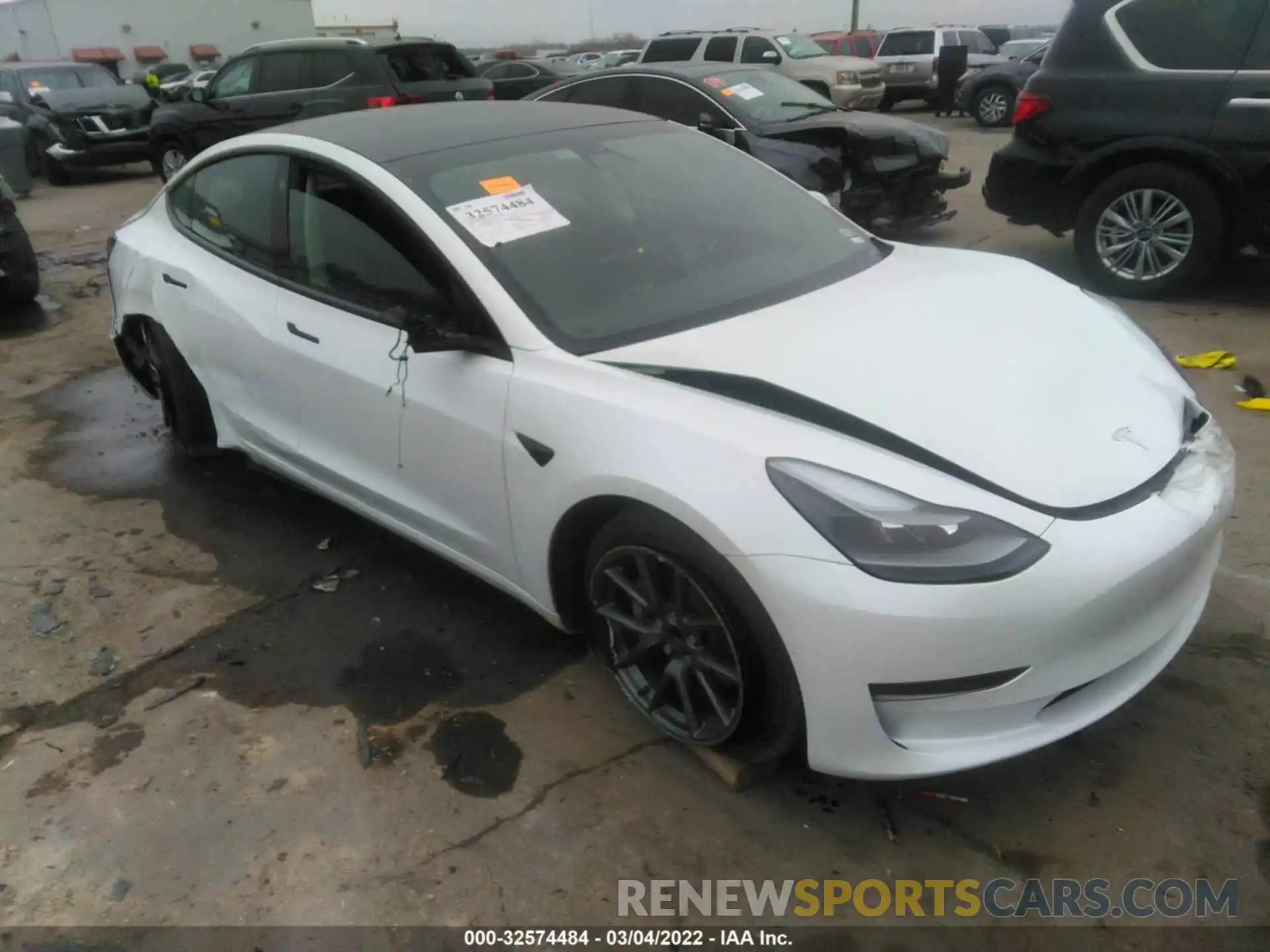 1 Фотография поврежденного автомобиля 5YJ3E1EA9MF056970 TESLA MODEL 3 2021