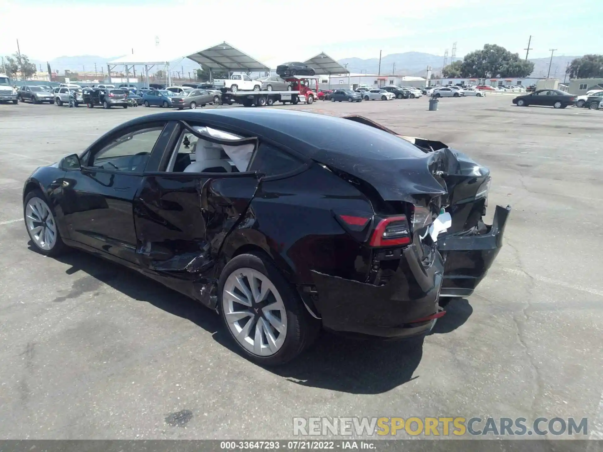 3 Photograph of a damaged car 5YJ3E1EA9MF057861 TESLA MODEL 3 2021