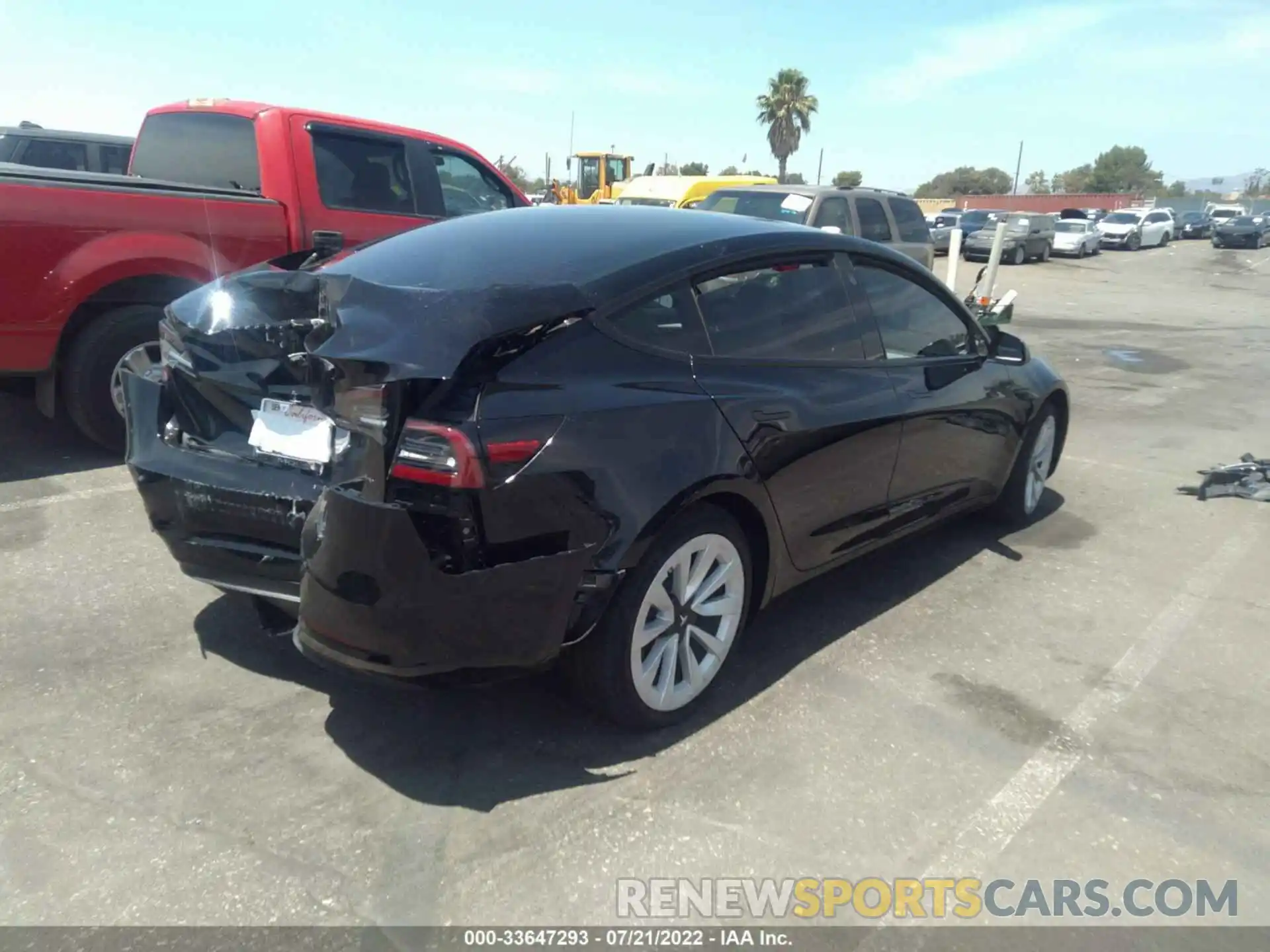 4 Photograph of a damaged car 5YJ3E1EA9MF057861 TESLA MODEL 3 2021