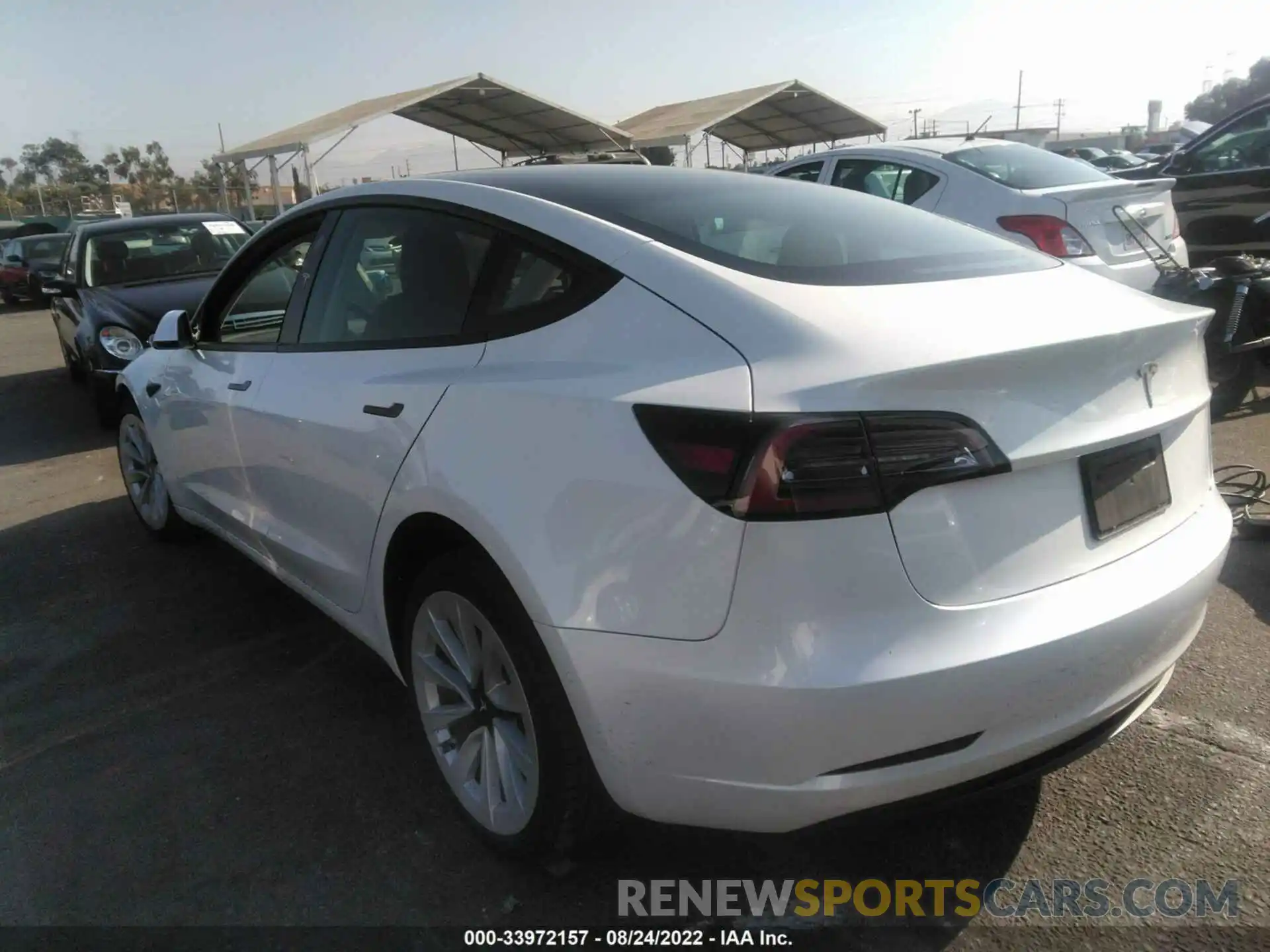 3 Фотография поврежденного автомобиля 5YJ3E1EA9MF059156 TESLA MODEL 3 2021