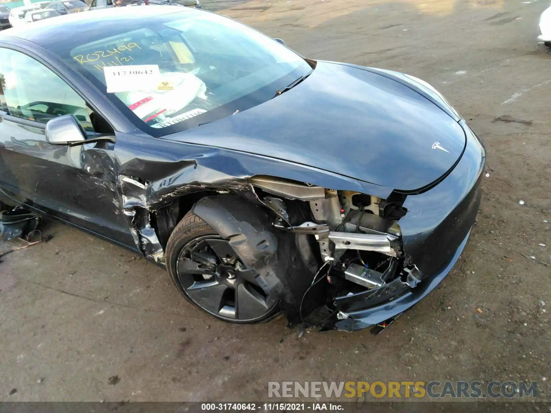 6 Photograph of a damaged car 5YJ3E1EA9MF067001 TESLA MODEL 3 2021