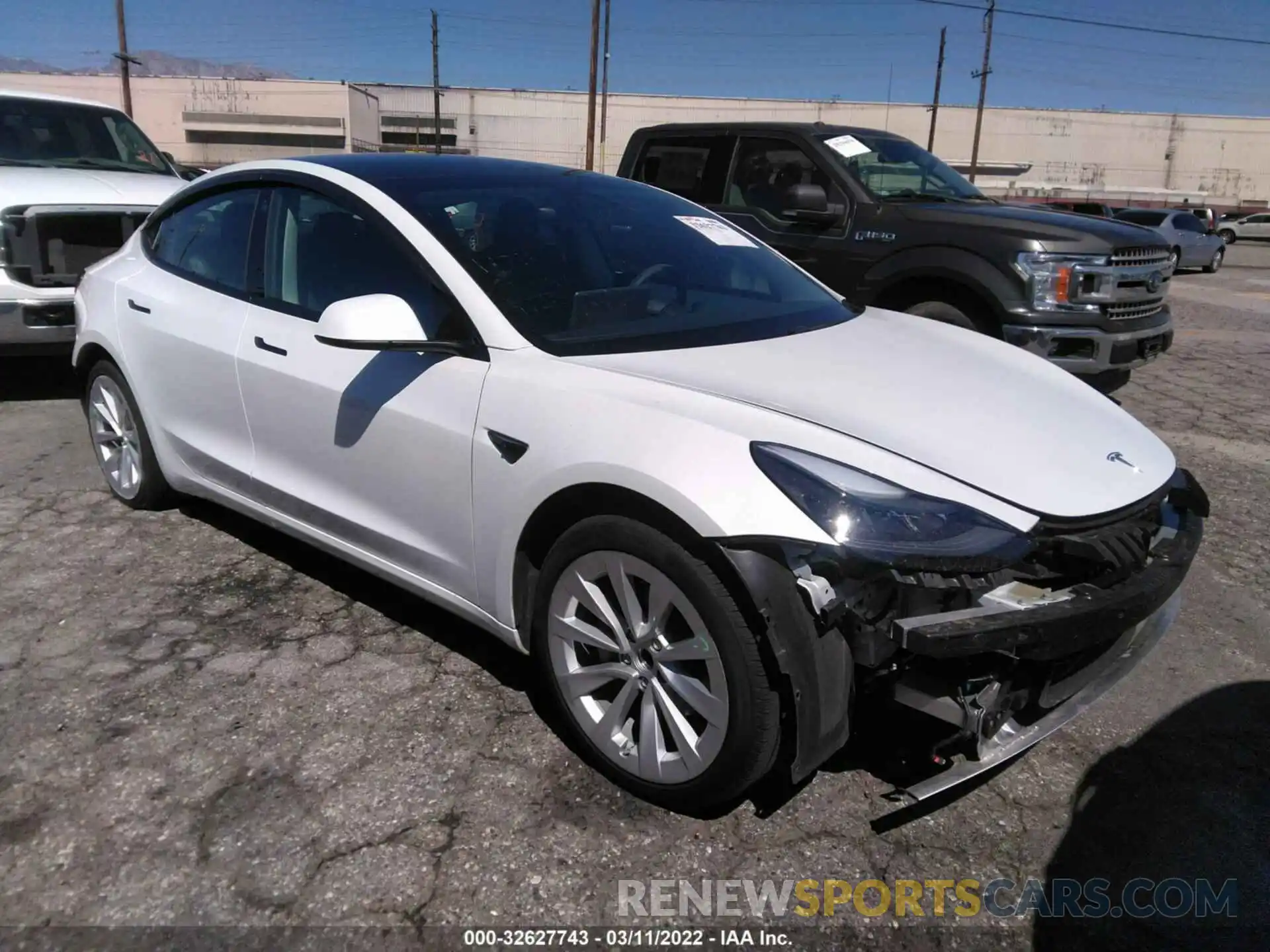 1 Photograph of a damaged car 5YJ3E1EA9MF069038 TESLA MODEL 3 2021