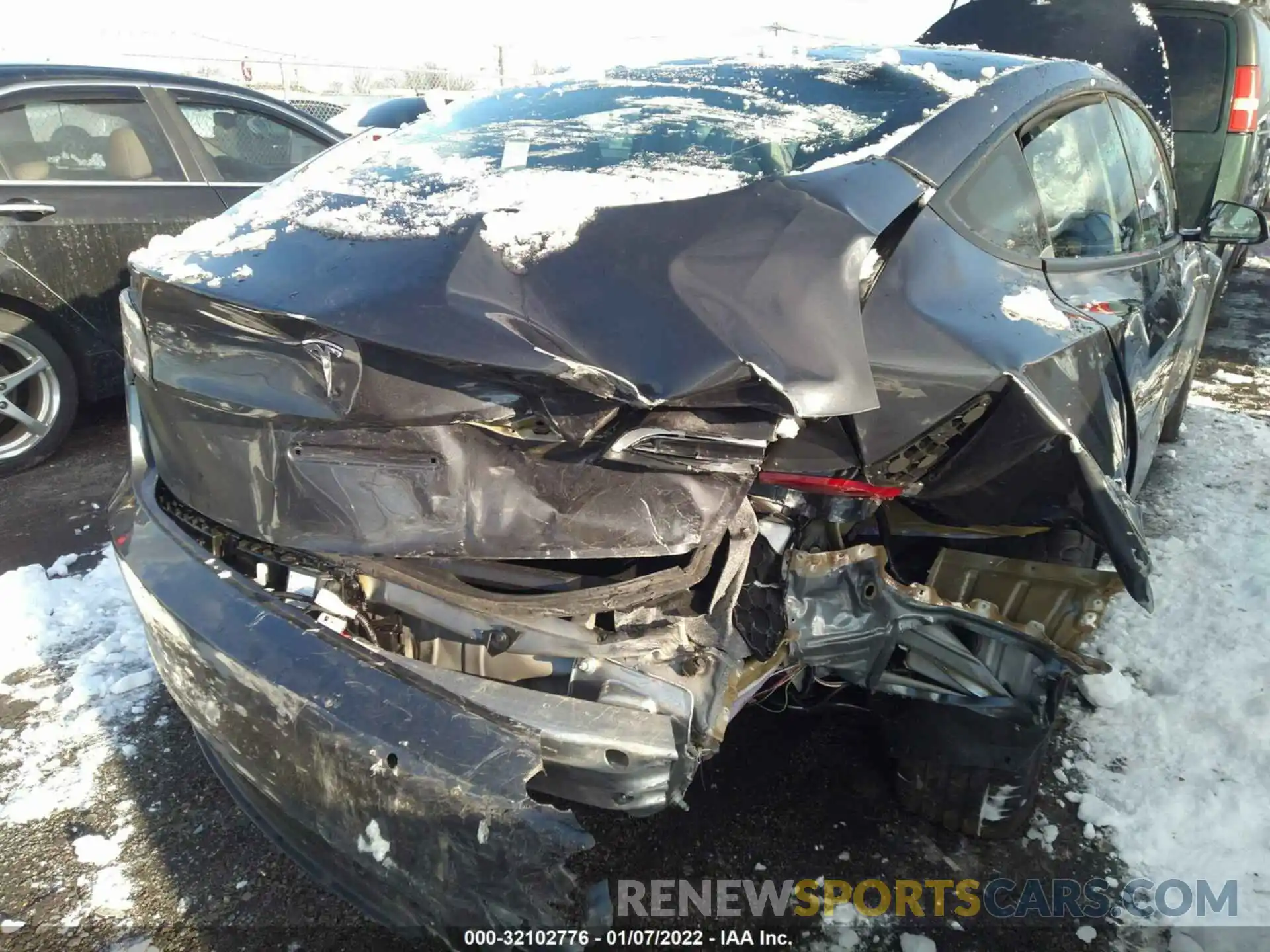 6 Photograph of a damaged car 5YJ3E1EA9MF083022 TESLA MODEL 3 2021