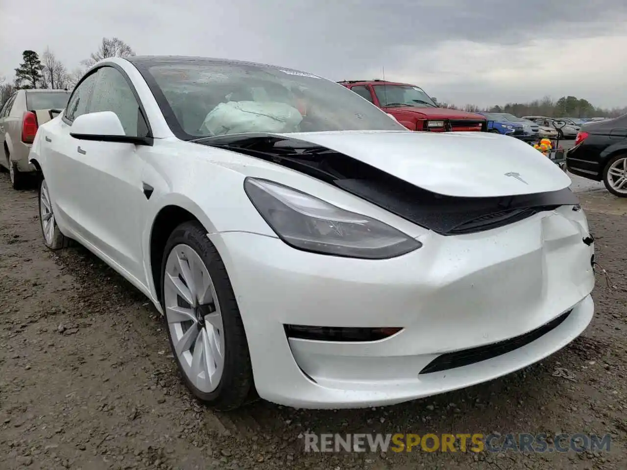 1 Фотография поврежденного автомобиля 5YJ3E1EA9MF084980 TESLA MODEL 3 2021