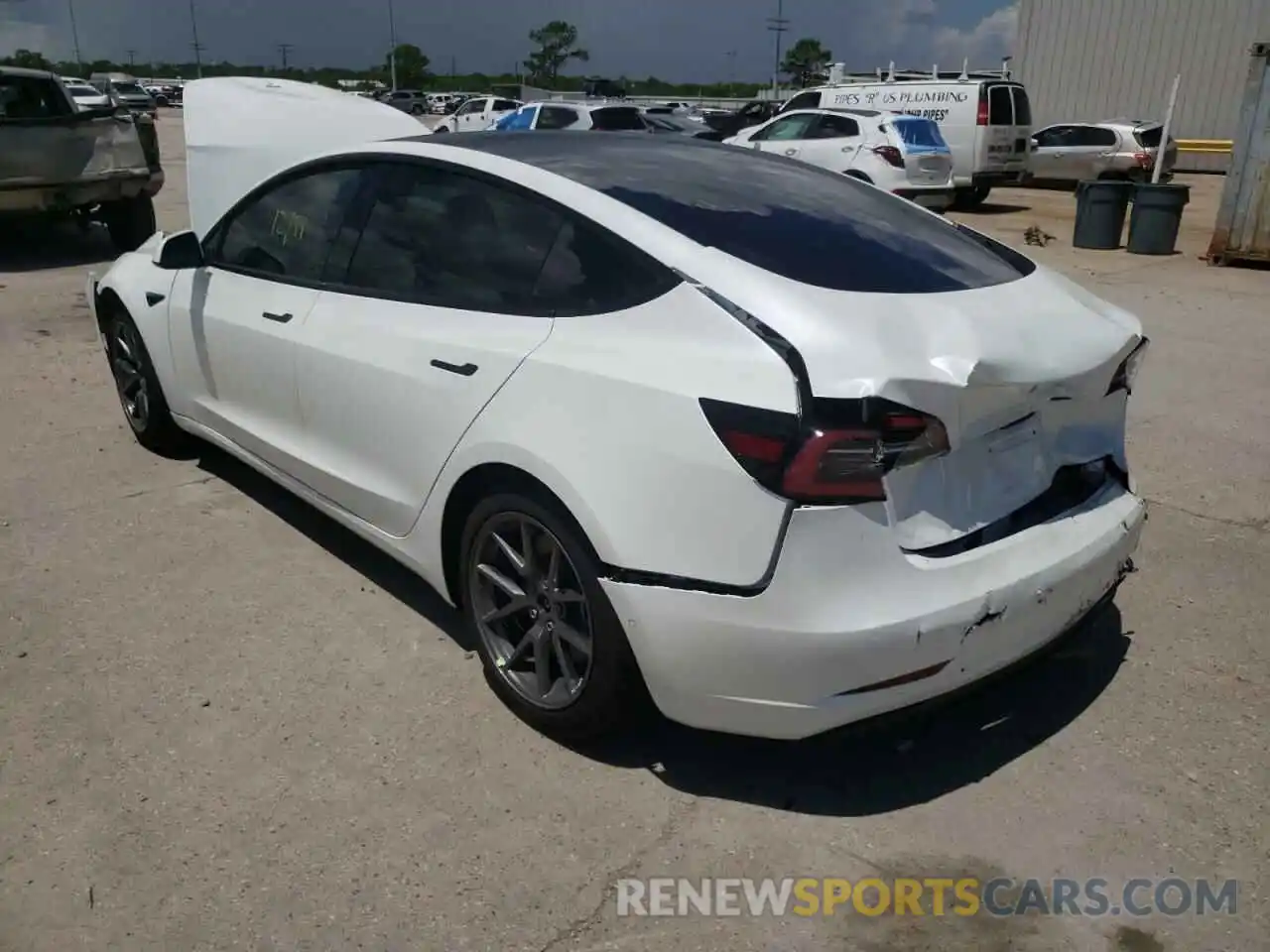 3 Photograph of a damaged car 5YJ3E1EA9MF096210 TESLA MODEL 3 2021