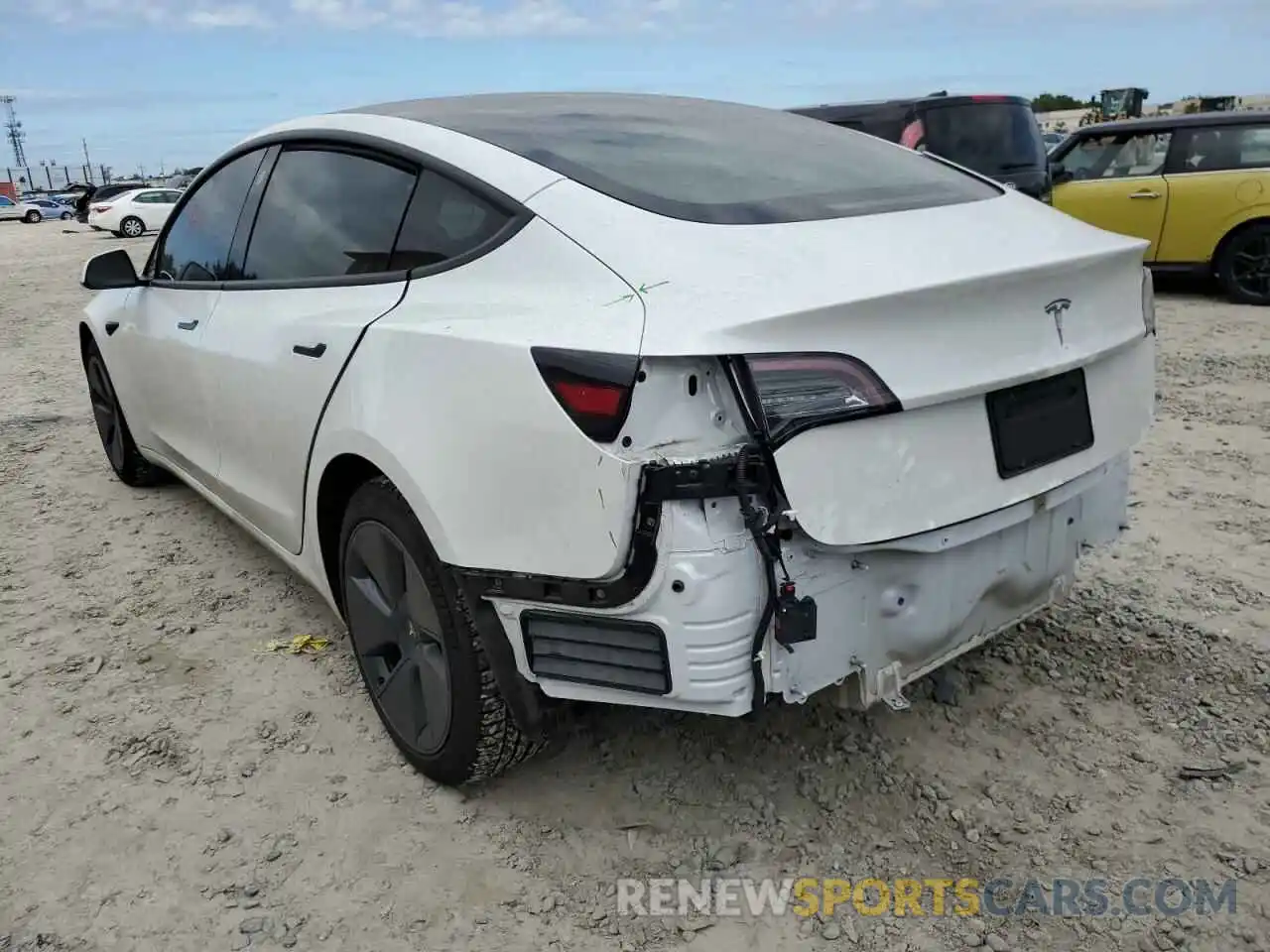 3 Photograph of a damaged car 5YJ3E1EA9MF099527 TESLA MODEL 3 2021