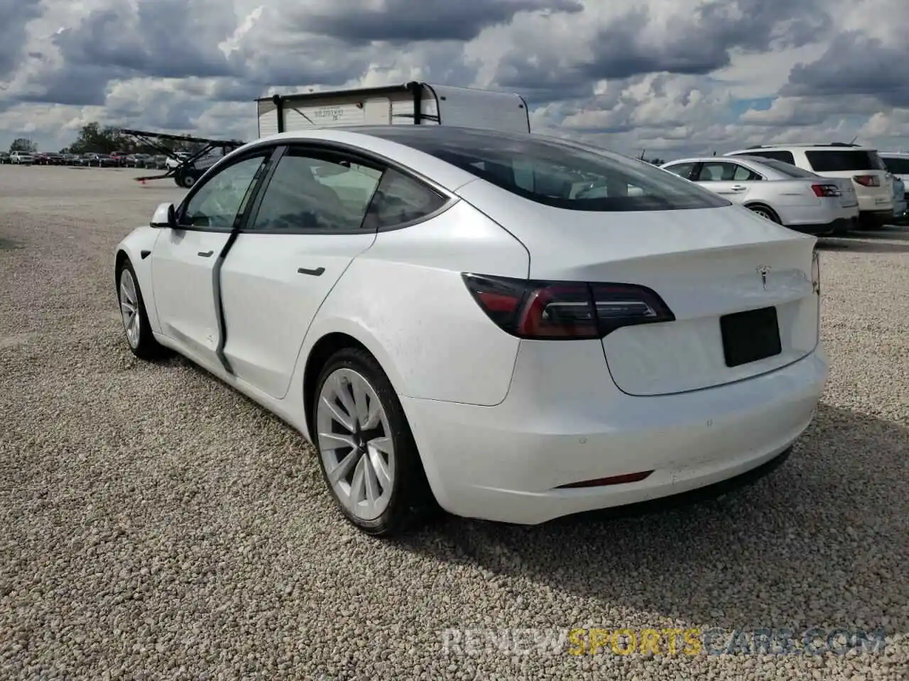 3 Photograph of a damaged car 5YJ3E1EA9MF856796 TESLA MODEL 3 2021