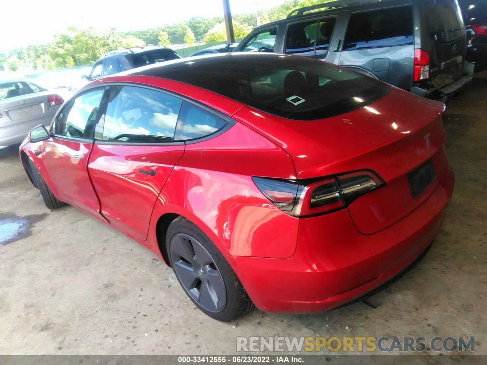 3 Photograph of a damaged car 5YJ3E1EA9MF857687 TESLA MODEL 3 2021