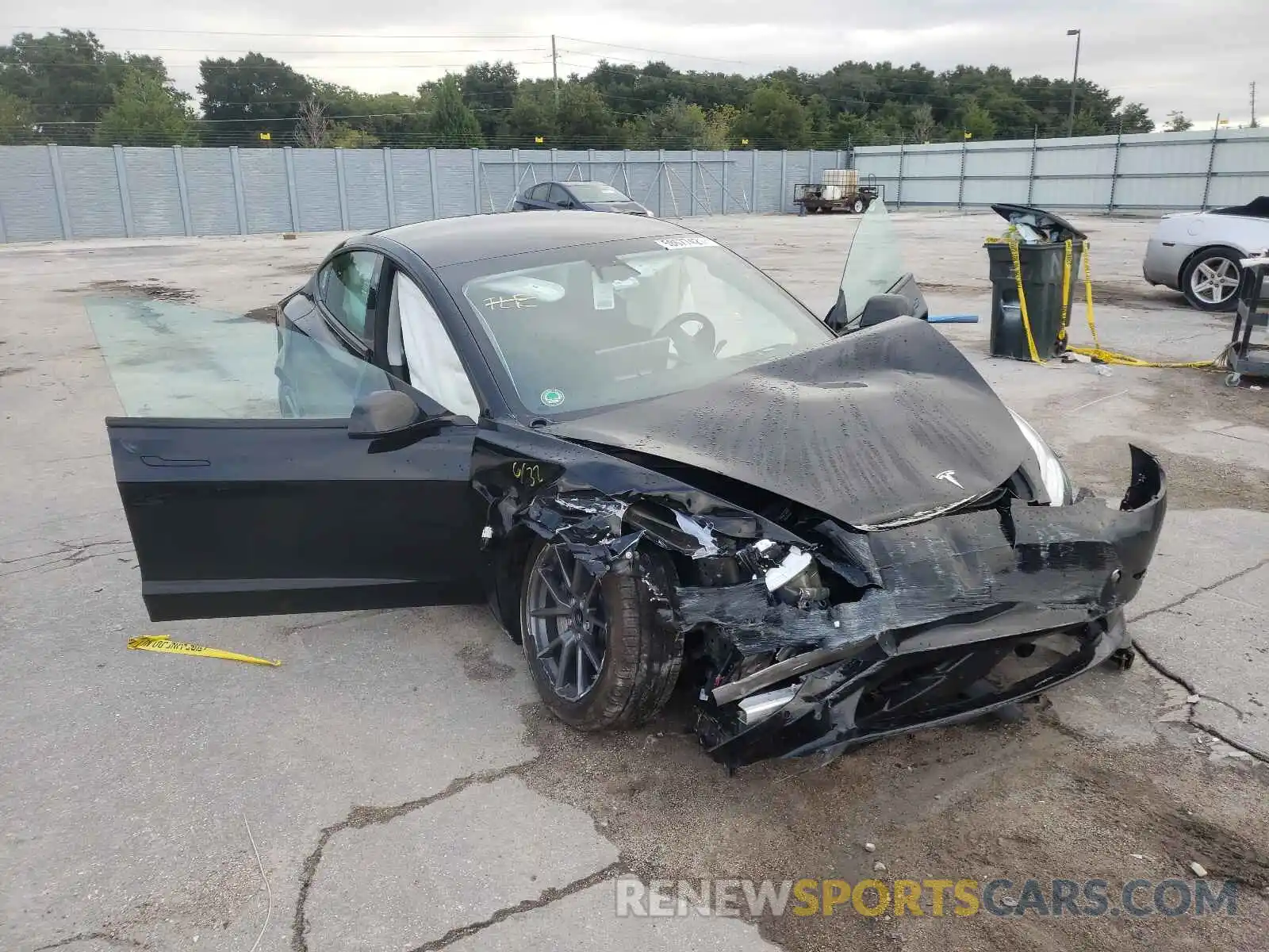 1 Photograph of a damaged car 5YJ3E1EA9MF860461 TESLA MODEL 3 2021