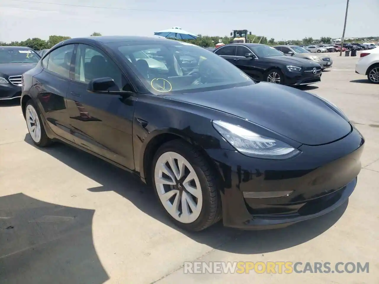 1 Фотография поврежденного автомобиля 5YJ3E1EA9MF861268 TESLA MODEL 3 2021