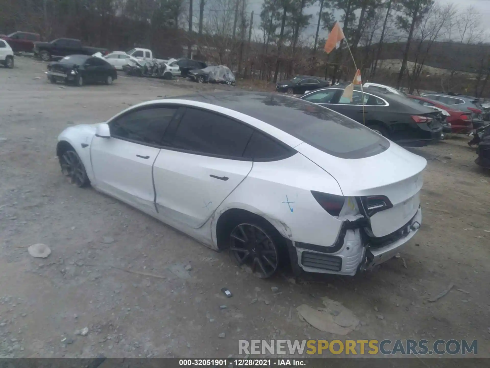 3 Photograph of a damaged car 5YJ3E1EA9MF861495 TESLA MODEL 3 2021