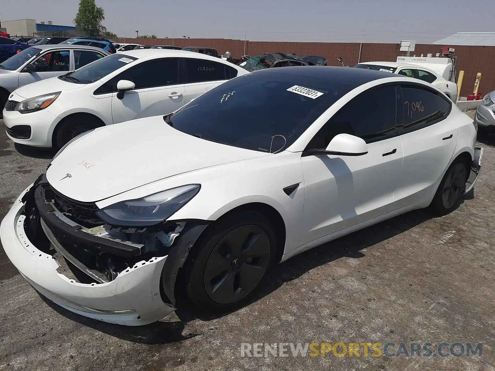 2 Фотография поврежденного автомобиля 5YJ3E1EA9MF867801 TESLA MODEL 3 2021