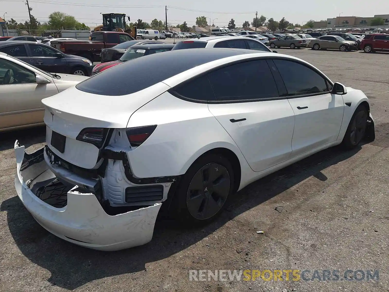 4 Photograph of a damaged car 5YJ3E1EA9MF867801 TESLA MODEL 3 2021