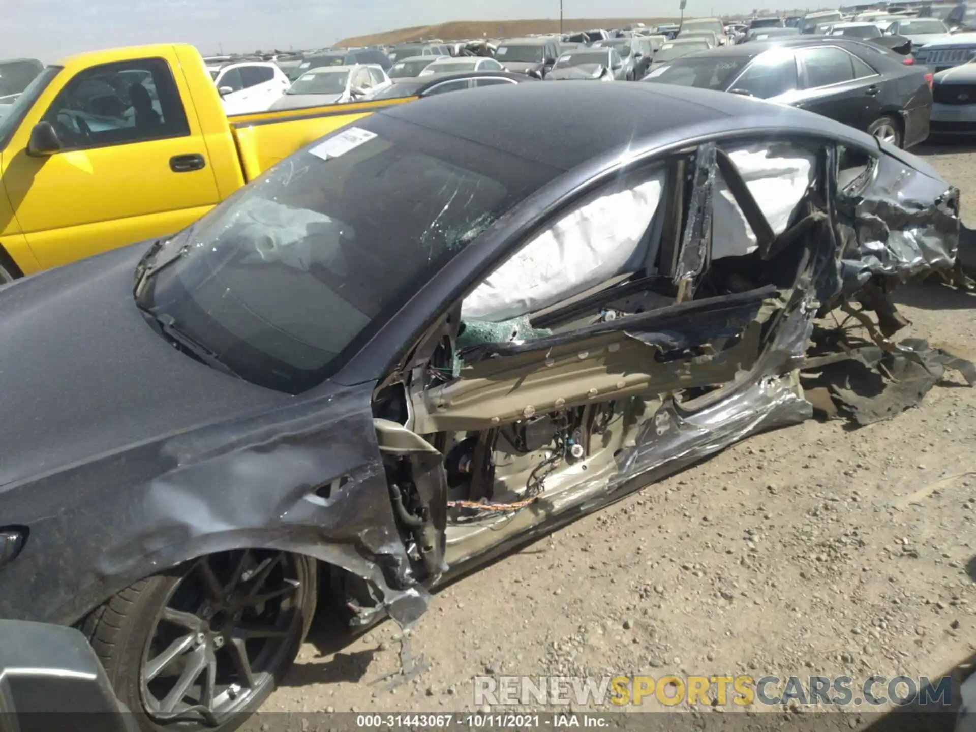 2 Photograph of a damaged car 5YJ3E1EA9MF873081 TESLA MODEL 3 2021