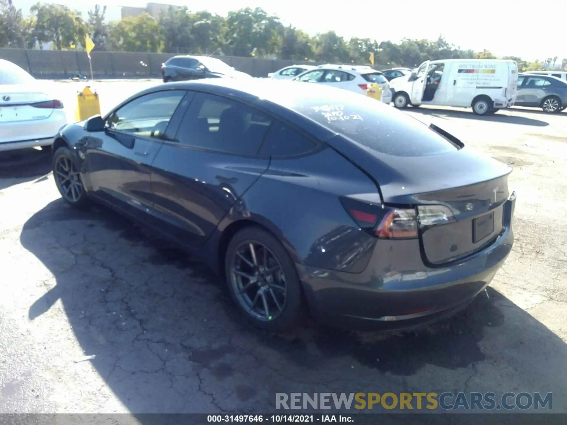 3 Photograph of a damaged car 5YJ3E1EA9MF873100 TESLA MODEL 3 2021