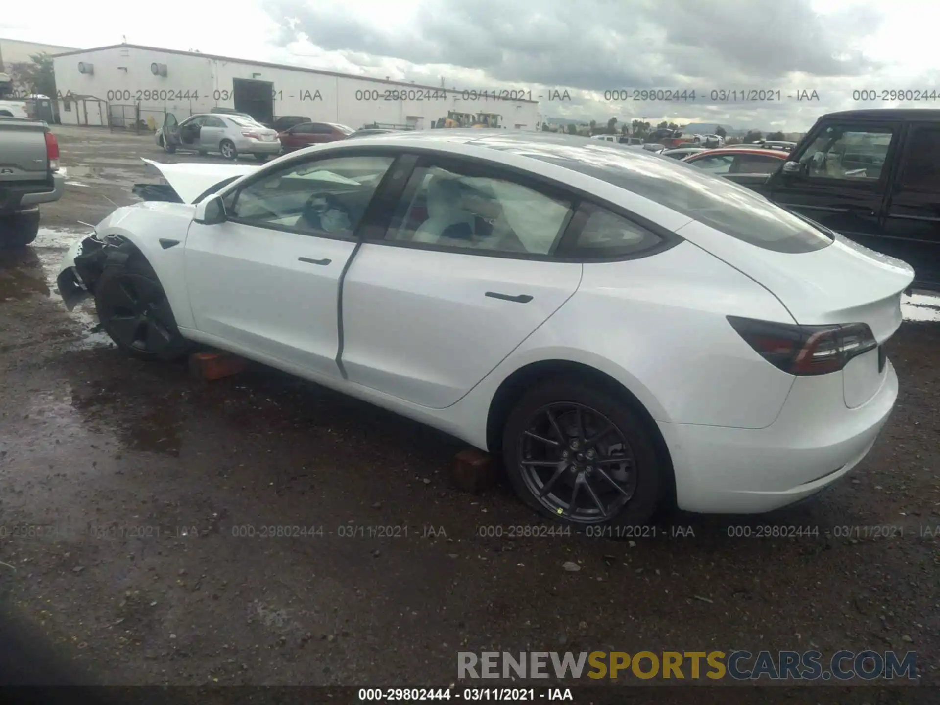 3 Photograph of a damaged car 5YJ3E1EA9MF873209 TESLA MODEL 3 2021