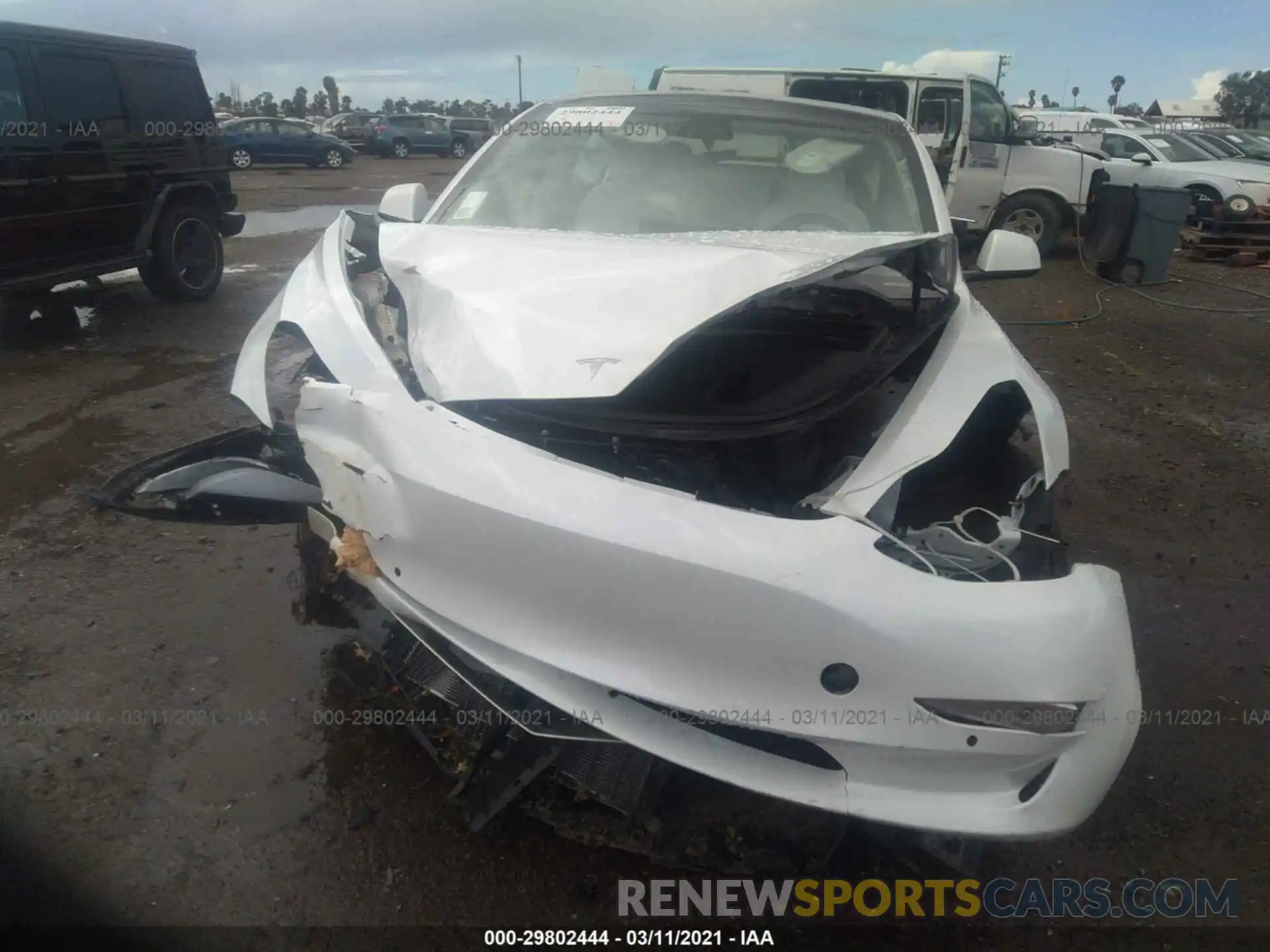 6 Photograph of a damaged car 5YJ3E1EA9MF873209 TESLA MODEL 3 2021