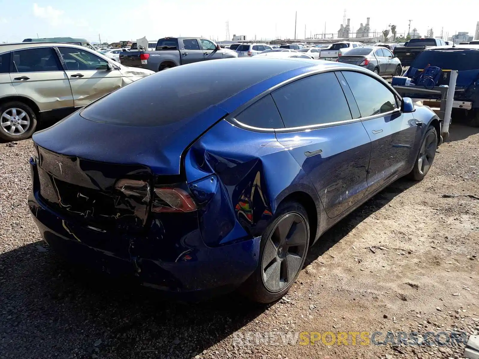 4 Фотография поврежденного автомобиля 5YJ3E1EA9MF876367 TESLA MODEL 3 2021