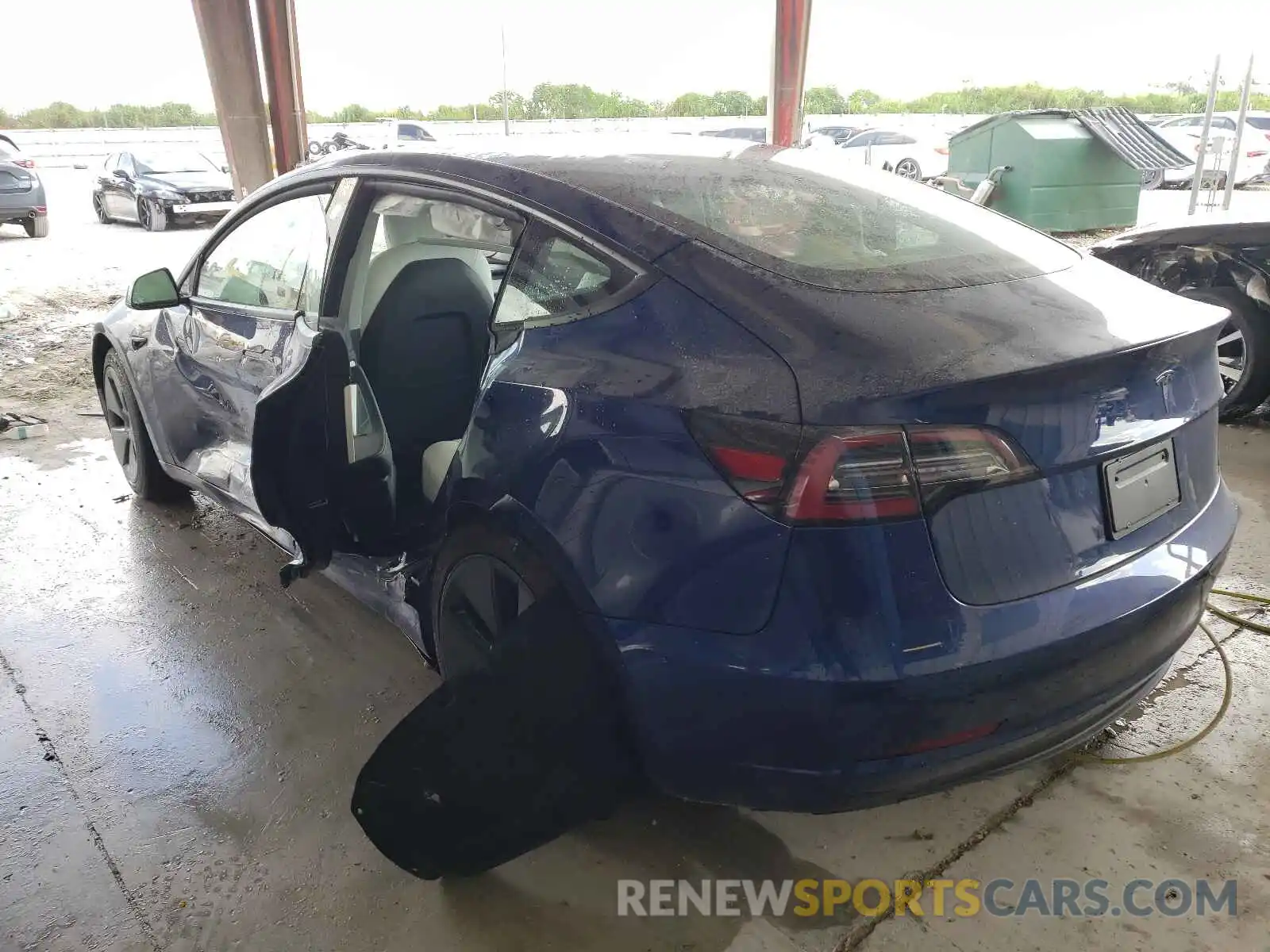 3 Photograph of a damaged car 5YJ3E1EA9MF908475 TESLA MODEL 3 2021