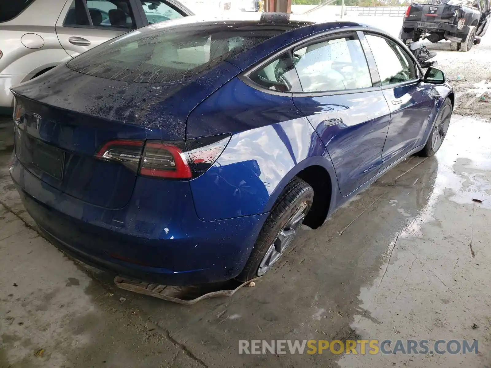 4 Фотография поврежденного автомобиля 5YJ3E1EA9MF908475 TESLA MODEL 3 2021