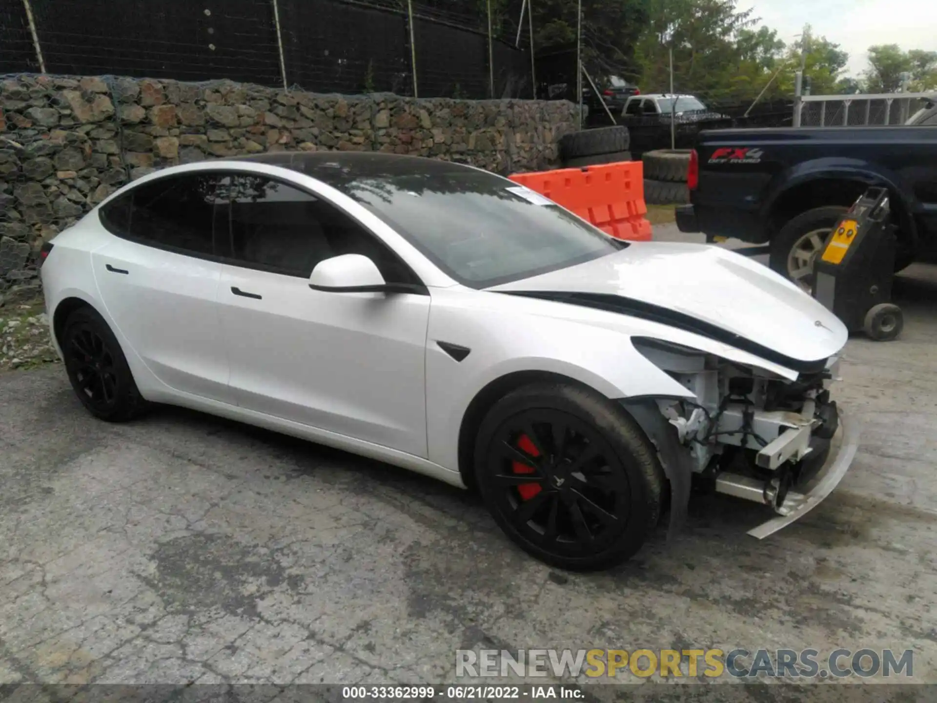 1 Photograph of a damaged car 5YJ3E1EA9MF908802 TESLA MODEL 3 2021