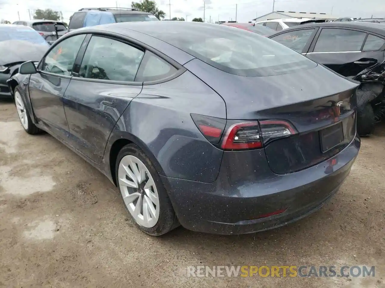 3 Фотография поврежденного автомобиля 5YJ3E1EA9MF913367 TESLA MODEL 3 2021