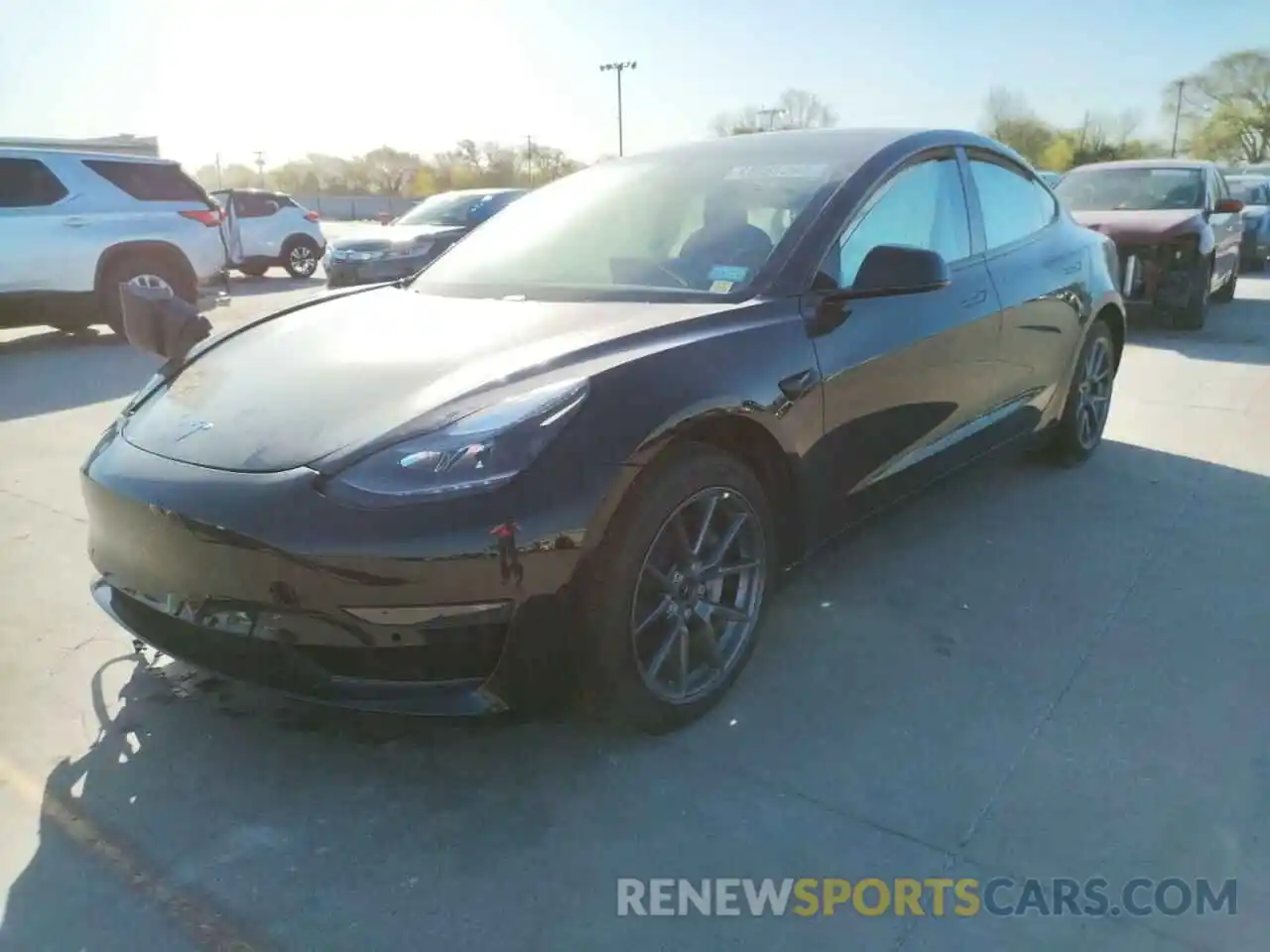 2 Photograph of a damaged car 5YJ3E1EA9MF914776 TESLA MODEL 3 2021