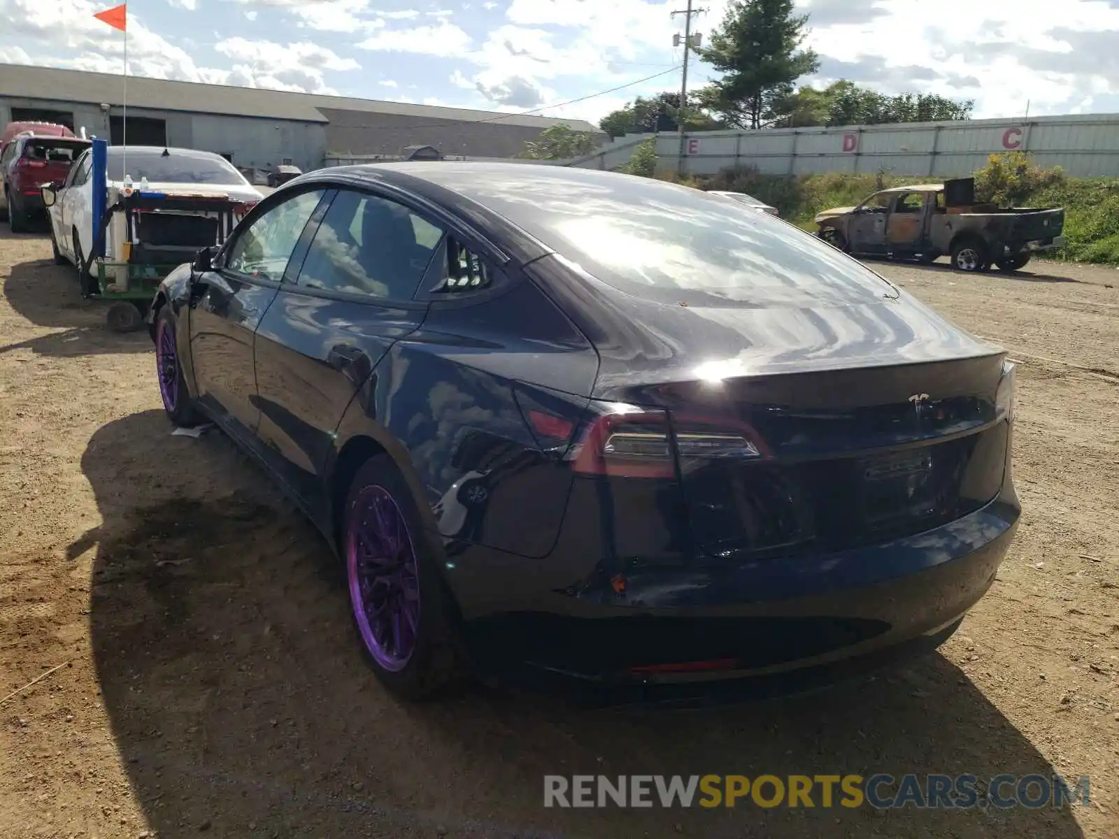 3 Photograph of a damaged car 5YJ3E1EA9MF919590 TESLA MODEL 3 2021