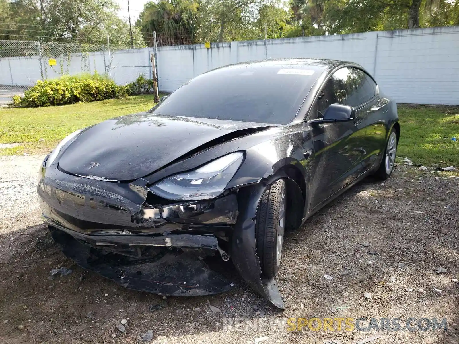 2 Photograph of a damaged car 5YJ3E1EA9MF920657 TESLA MODEL 3 2021