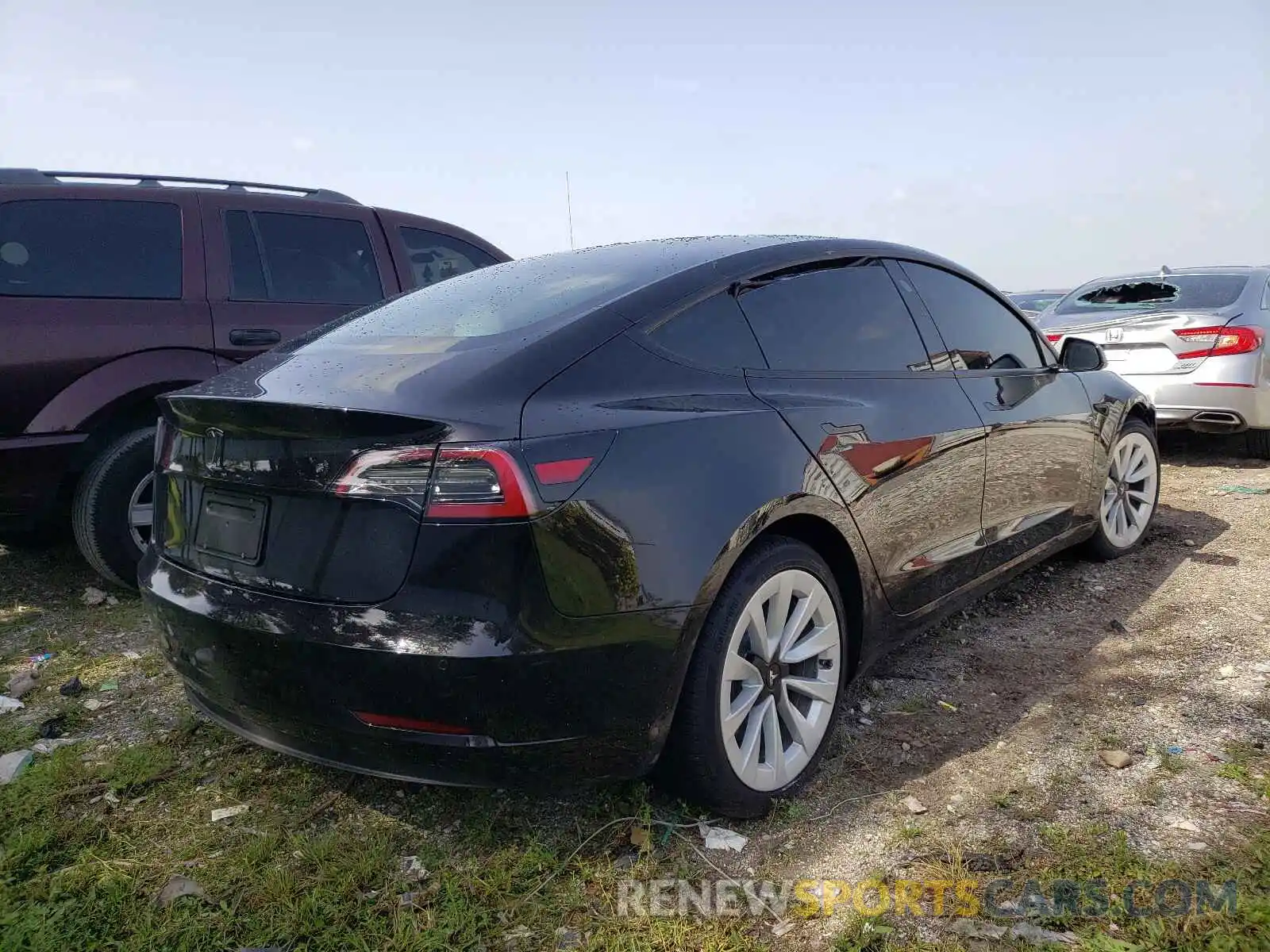 4 Фотография поврежденного автомобиля 5YJ3E1EA9MF920657 TESLA MODEL 3 2021