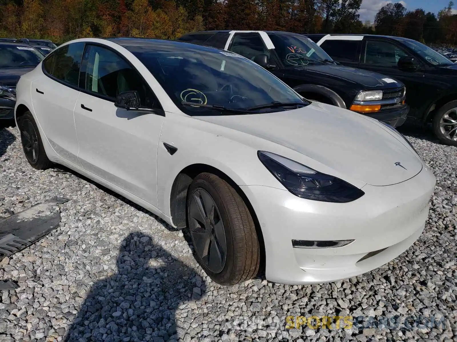 1 Photograph of a damaged car 5YJ3E1EA9MF920979 TESLA MODEL 3 2021