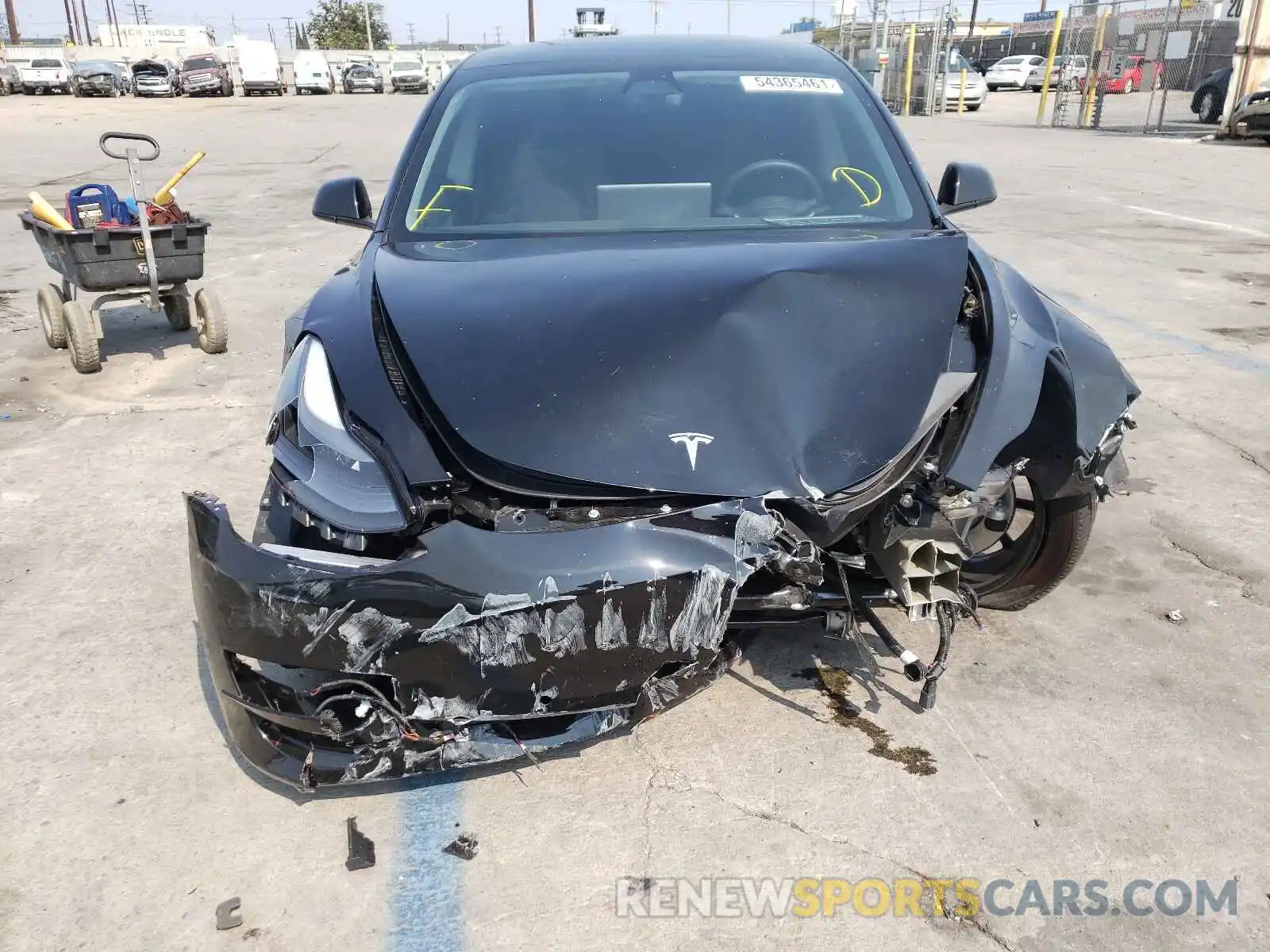 9 Photograph of a damaged car 5YJ3E1EA9MF930301 TESLA MODEL 3 2021