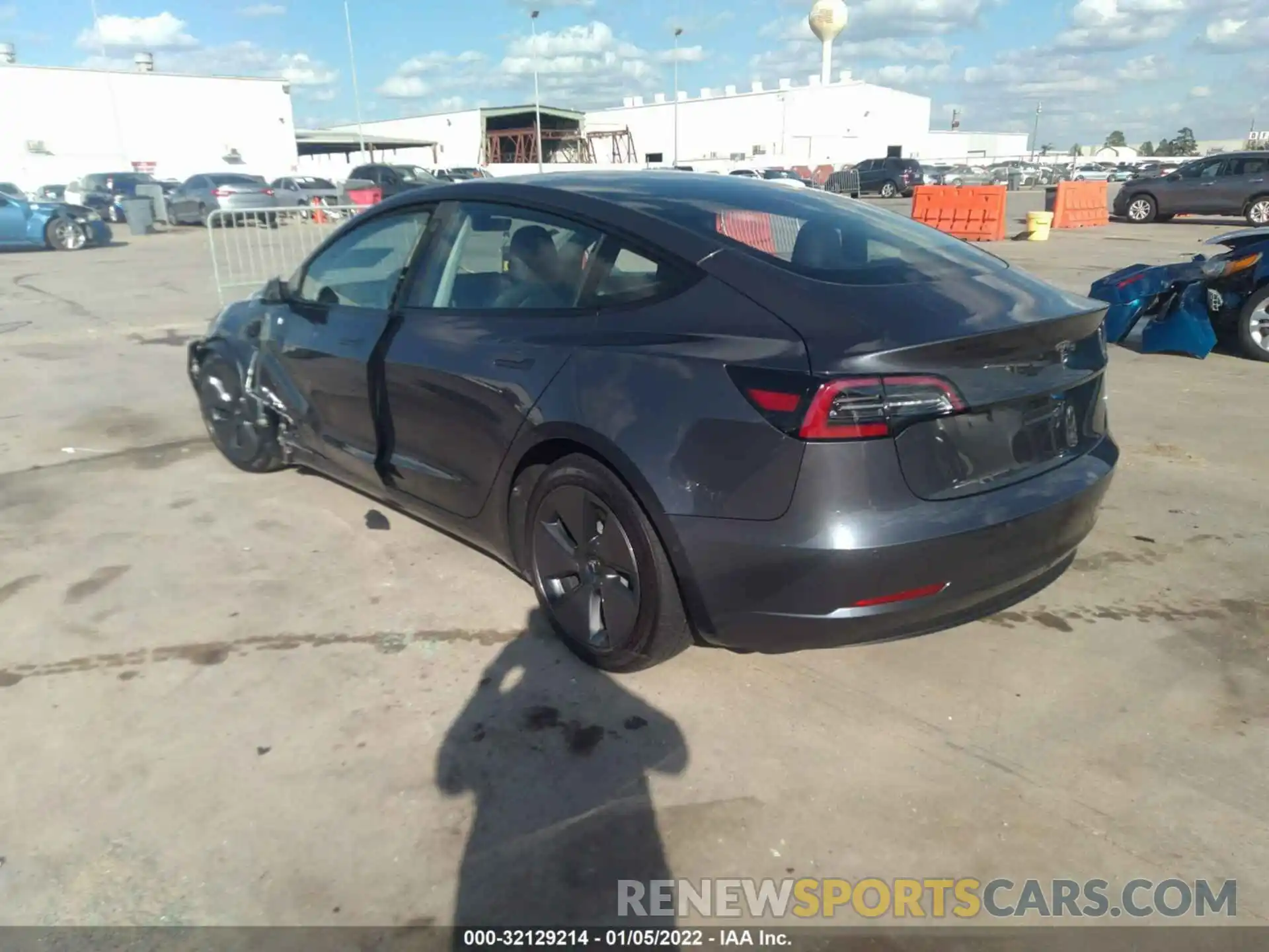 3 Photograph of a damaged car 5YJ3E1EA9MF977053 TESLA MODEL 3 2021