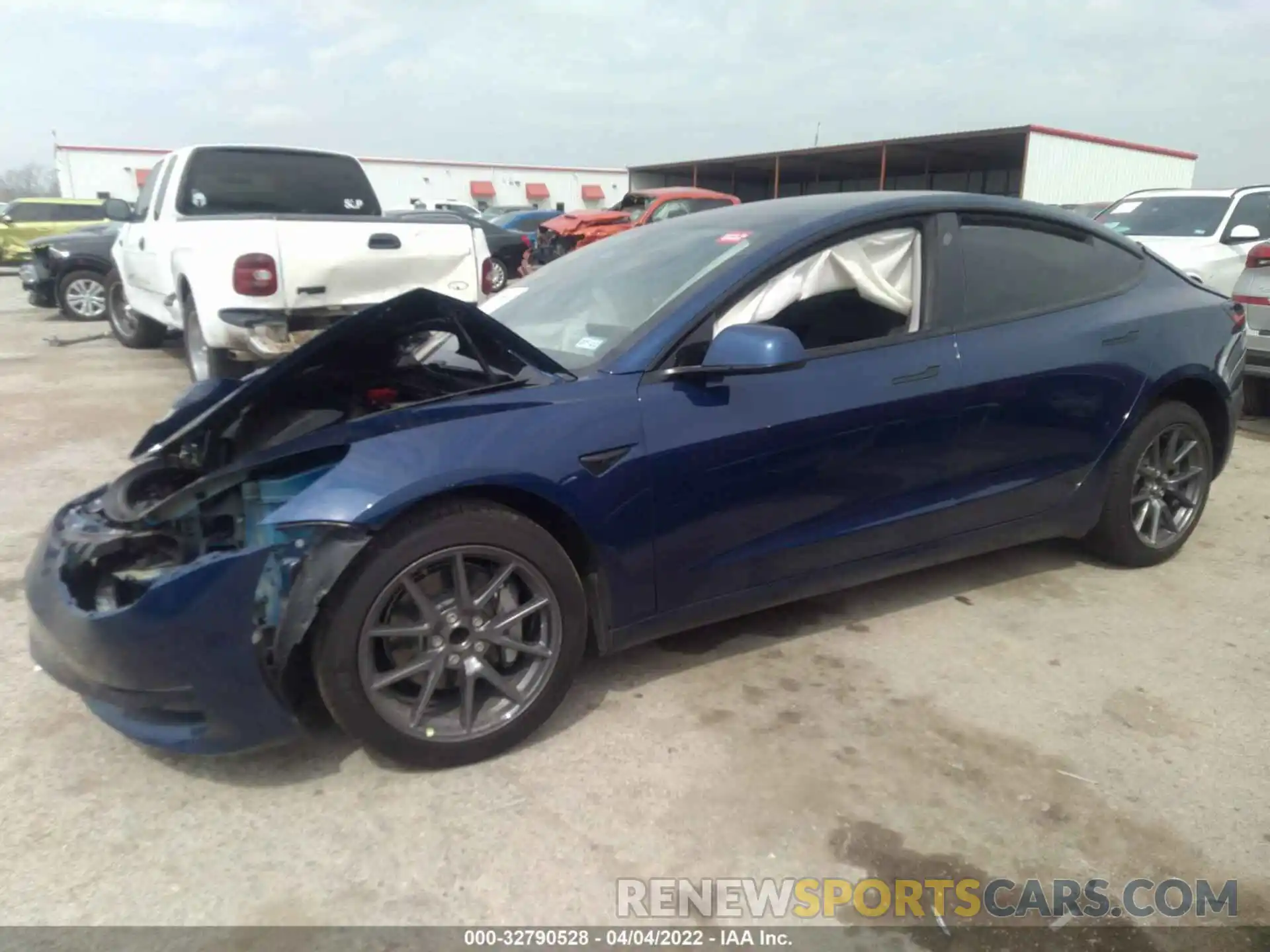 2 Photograph of a damaged car 5YJ3E1EA9MF986934 TESLA MODEL 3 2021