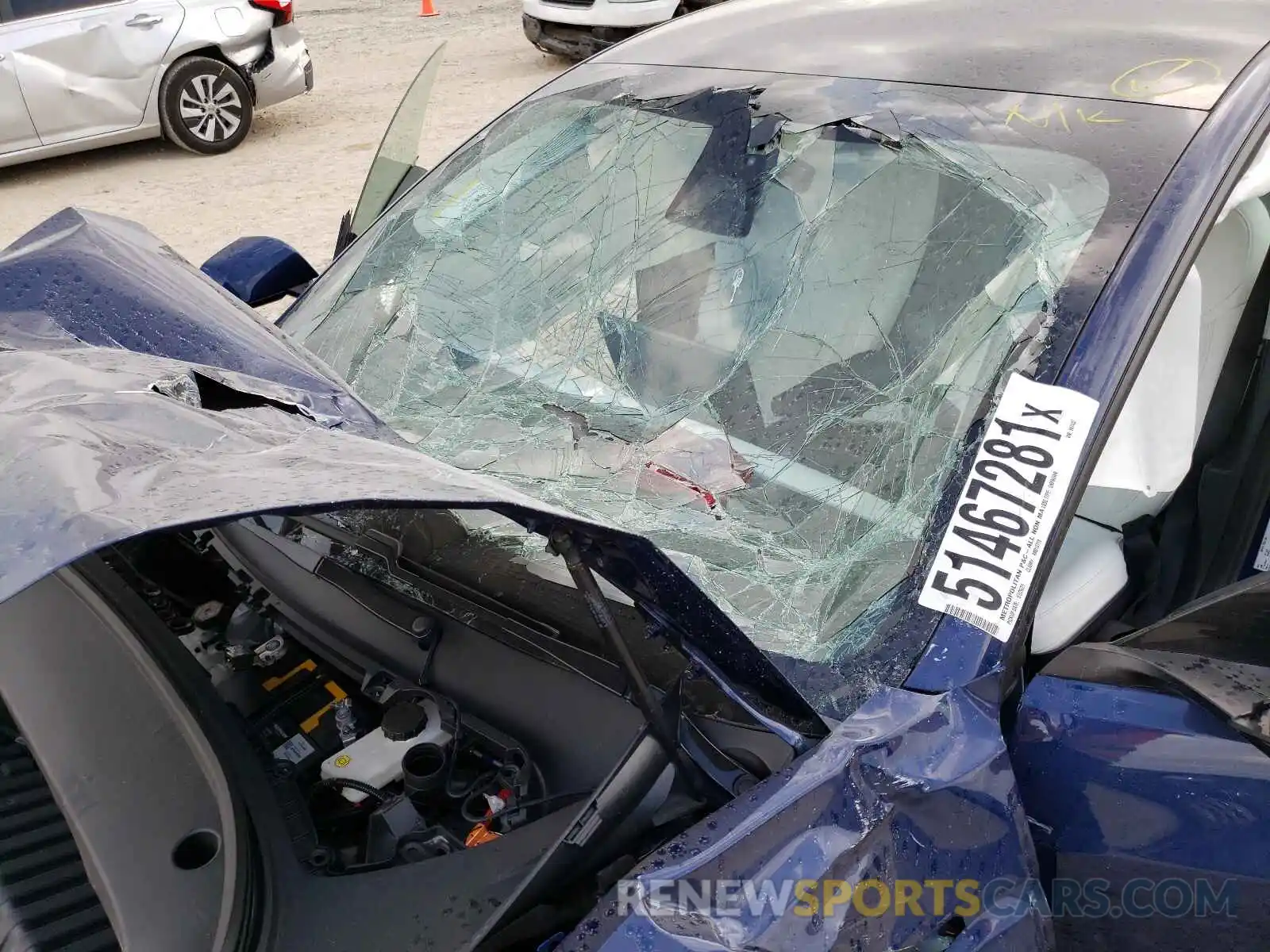 9 Photograph of a damaged car 5YJ3E1EA9MF987422 TESLA MODEL 3 2021