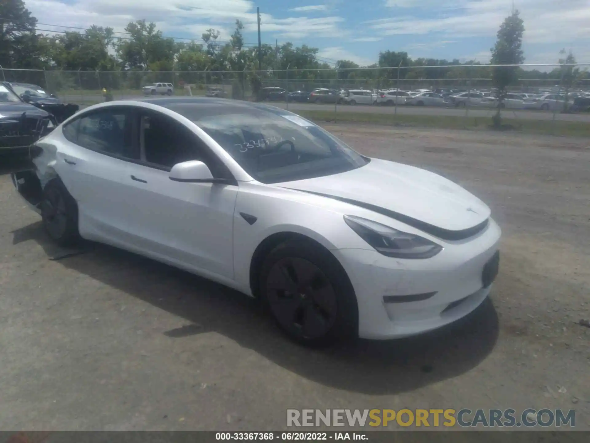 1 Photograph of a damaged car 5YJ3E1EA9MF992068 TESLA MODEL 3 2021