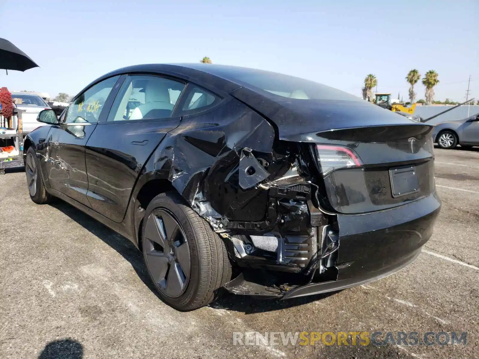 3 Photograph of a damaged car 5YJ3E1EA9MF994189 TESLA MODEL 3 2021