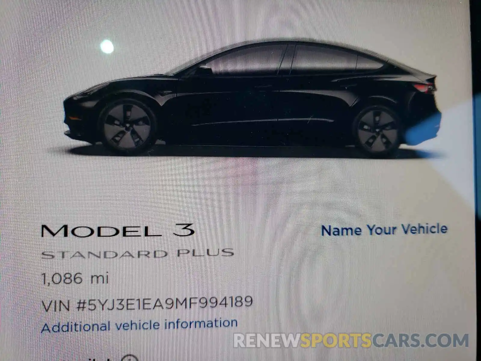 8 Фотография поврежденного автомобиля 5YJ3E1EA9MF994189 TESLA MODEL 3 2021