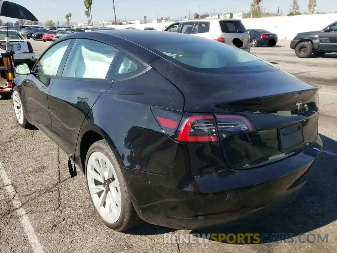 3 Photograph of a damaged car 5YJ3E1EA9MF994337 TESLA MODEL 3 2021