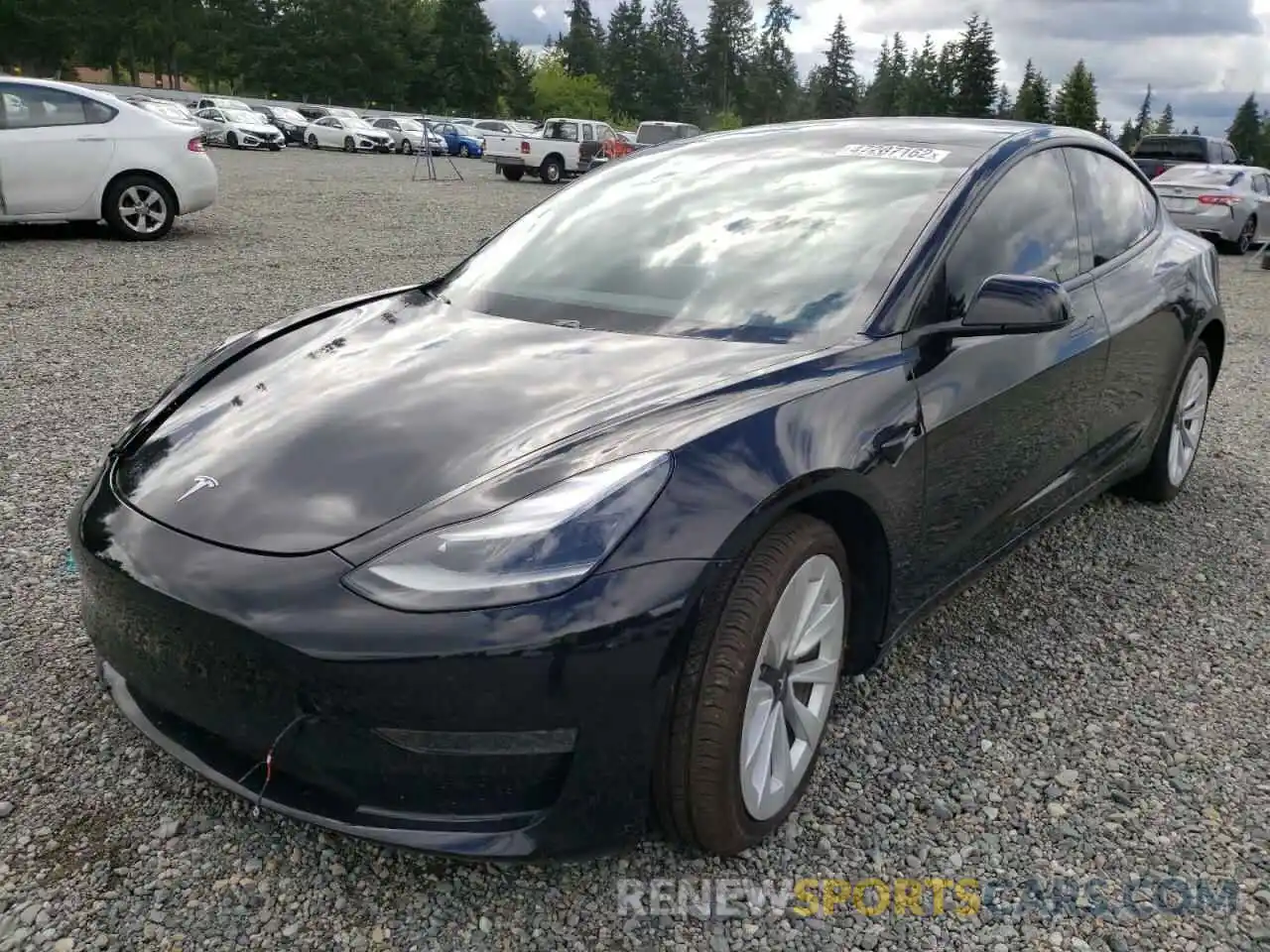 2 Фотография поврежденного автомобиля 5YJ3E1EA9MF995990 TESLA MODEL 3 2021