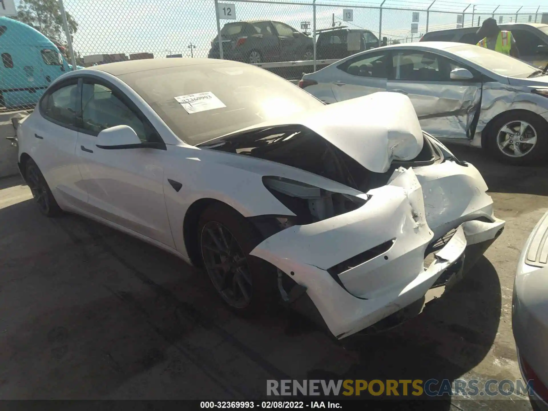 1 Photograph of a damaged car 5YJ3E1EA9MF998775 TESLA MODEL 3 2021