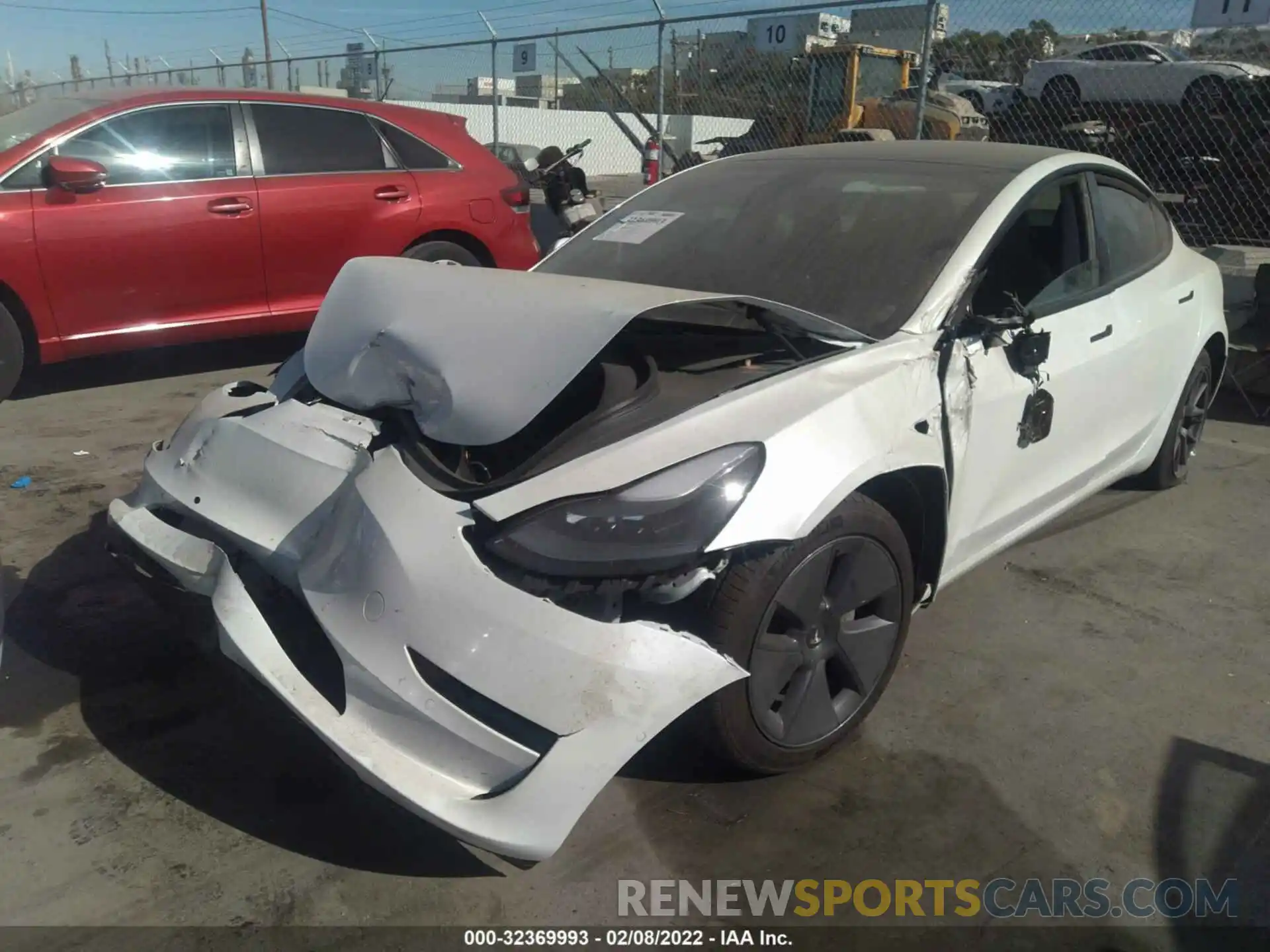 2 Photograph of a damaged car 5YJ3E1EA9MF998775 TESLA MODEL 3 2021