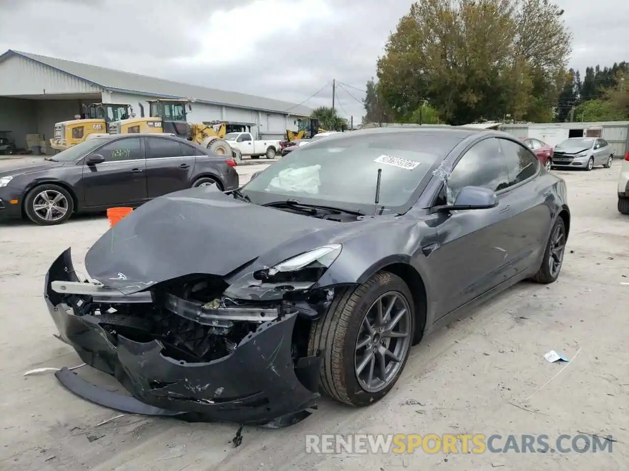 2 Photograph of a damaged car 5YJ3E1EAXMF014579 TESLA MODEL 3 2021