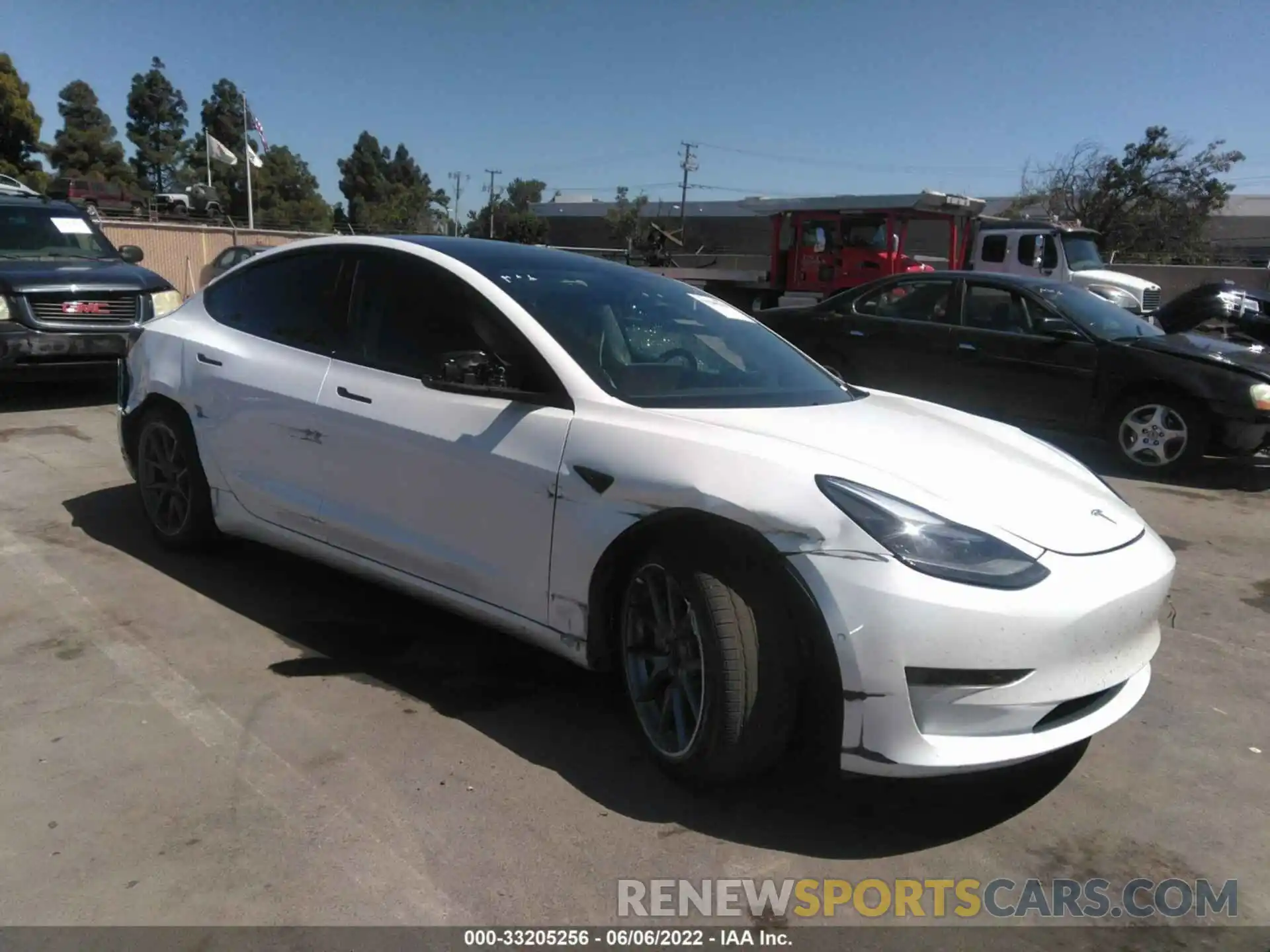 1 Photograph of a damaged car 5YJ3E1EAXMF017515 TESLA MODEL 3 2021