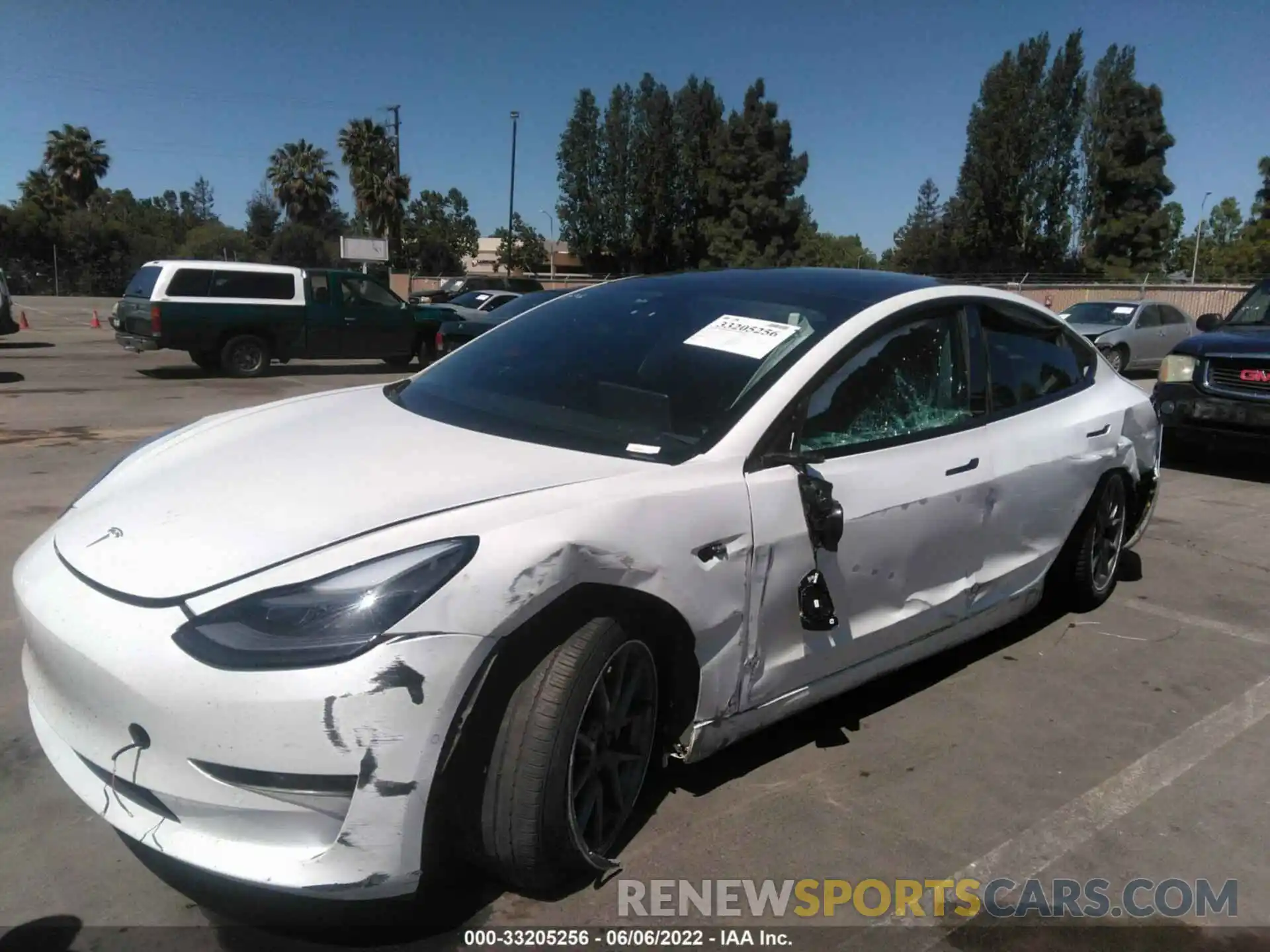 6 Фотография поврежденного автомобиля 5YJ3E1EAXMF017515 TESLA MODEL 3 2021